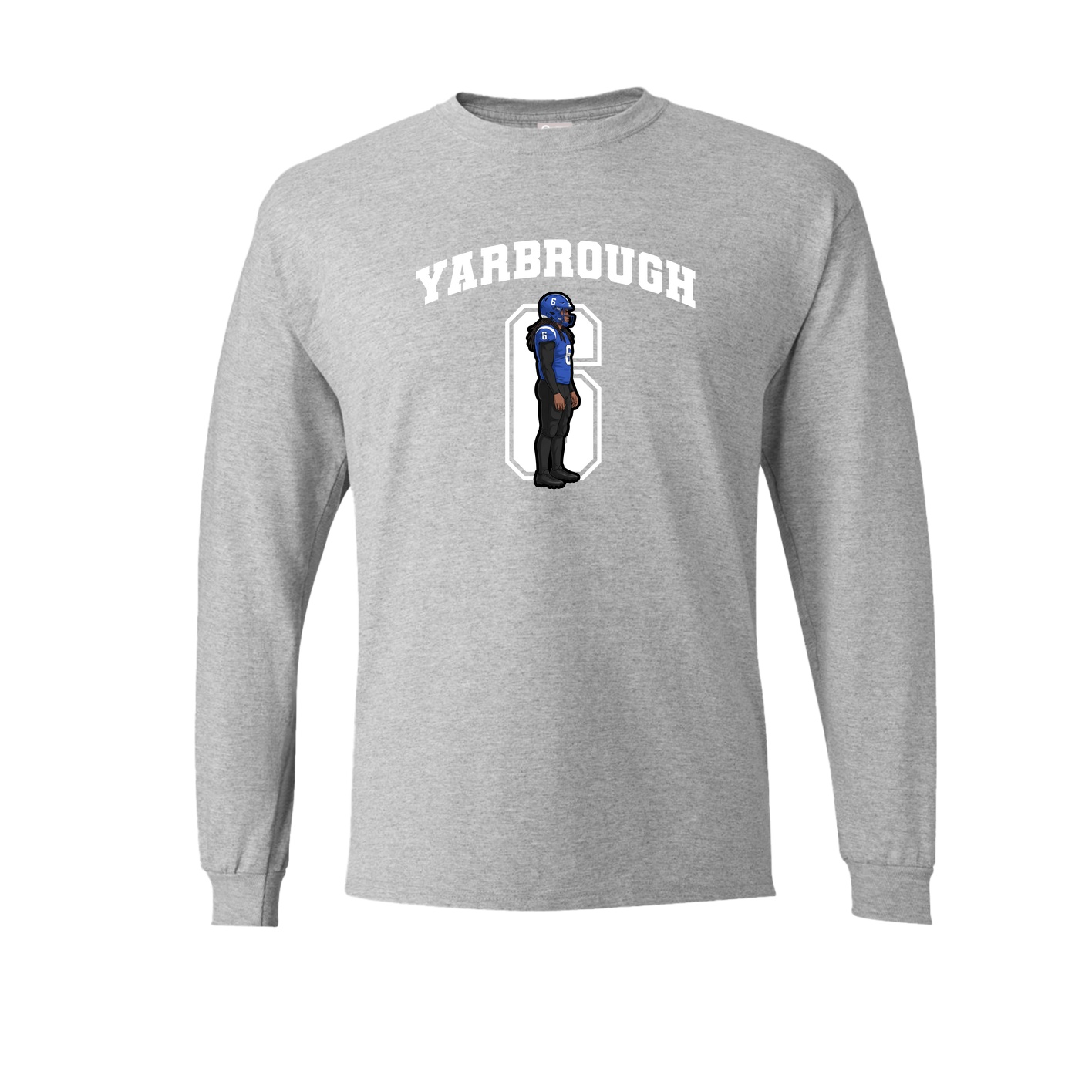 Long Sleeve Tee — Number in Grey