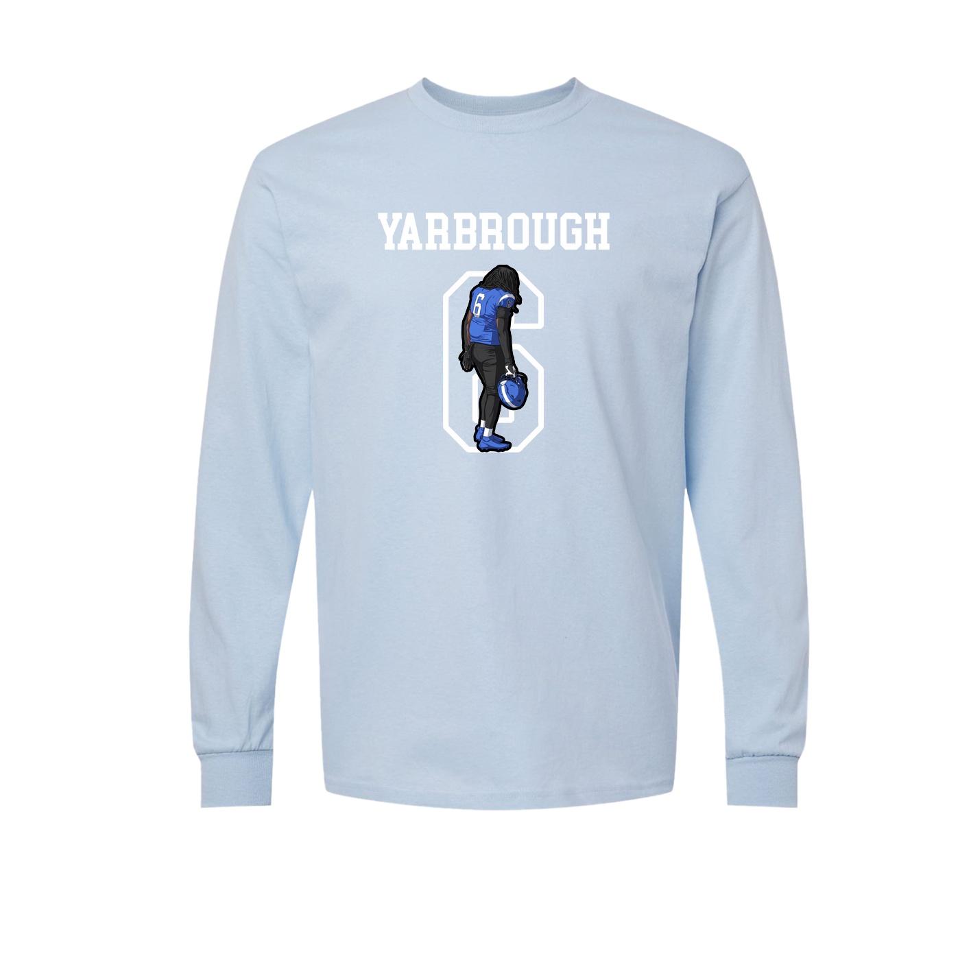 Long Sleeve Tee — Shirsey in Light Blue