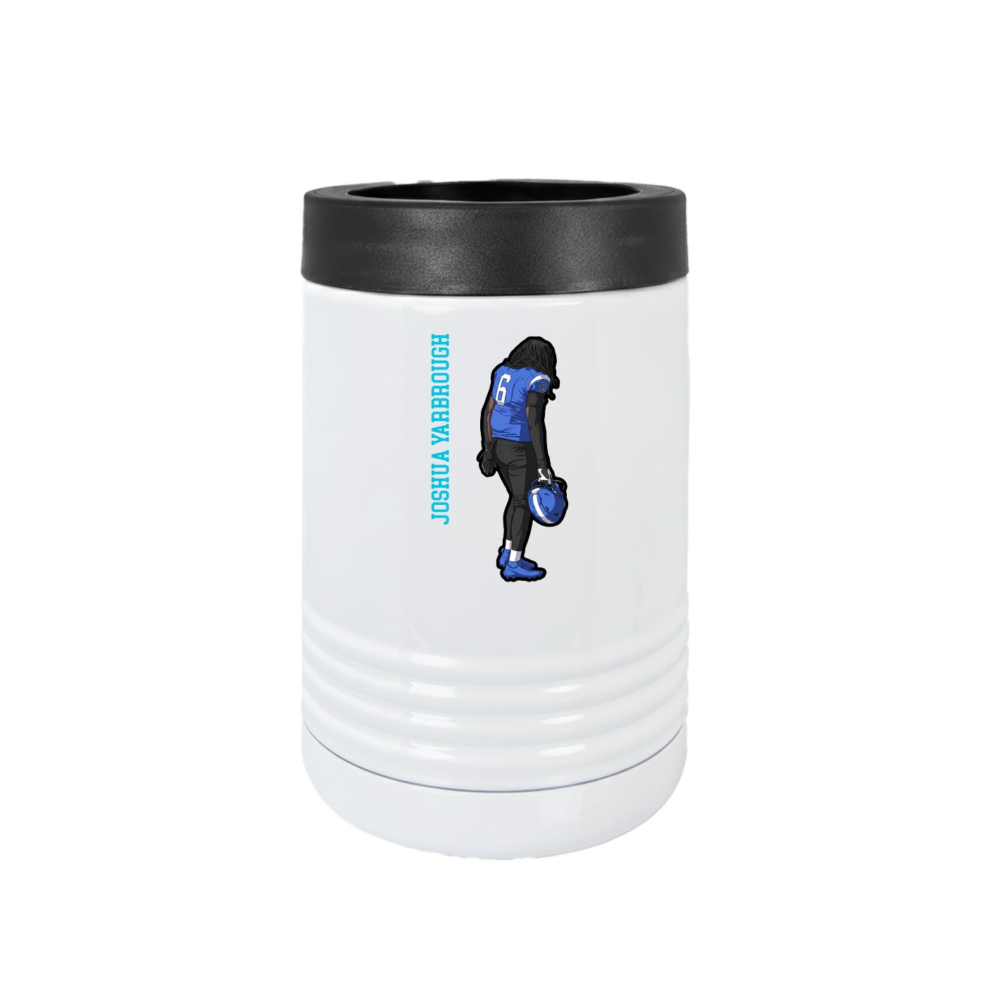 Beverage Holder — Name Vertical in White