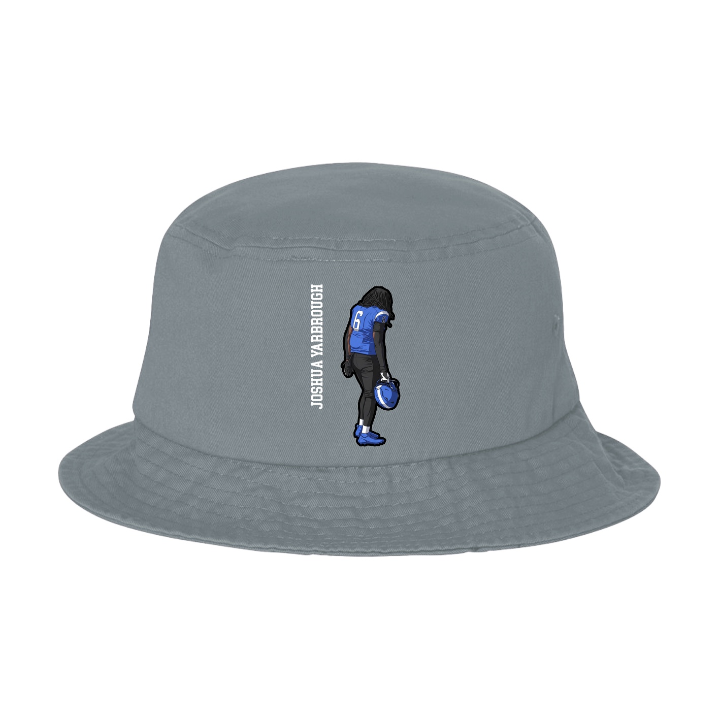 Bucket Cap — Name Vertical in Grey