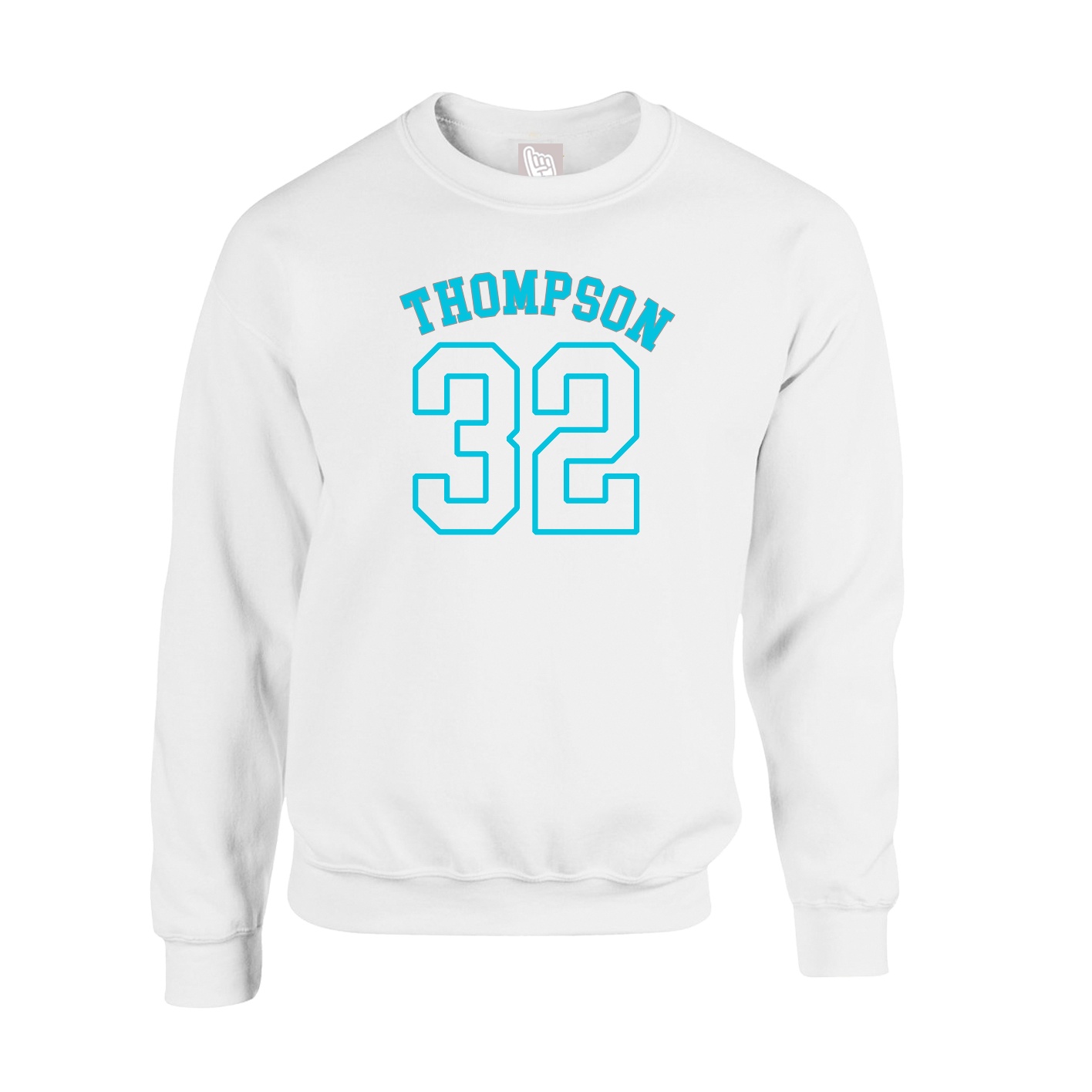Fleece Crew — Shirsey Arch in White