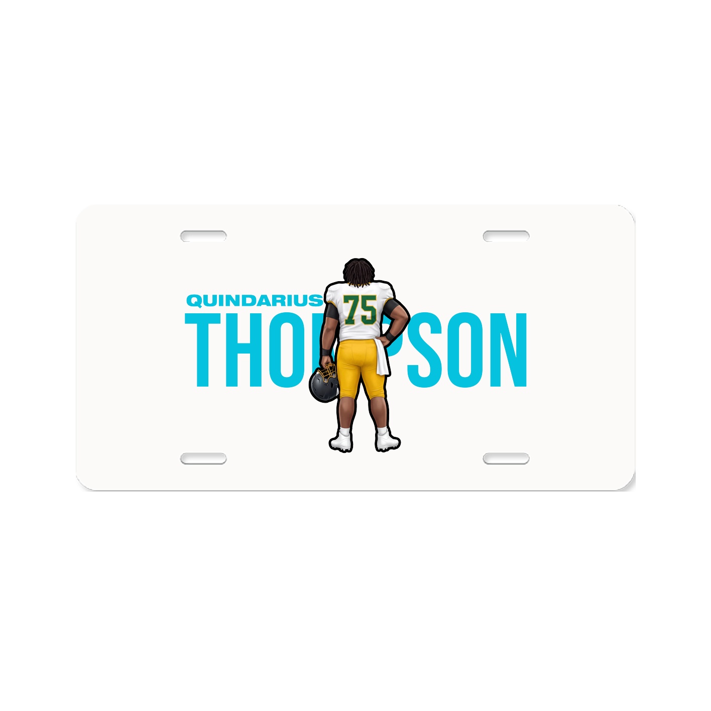License Plate — Player Name in Classic