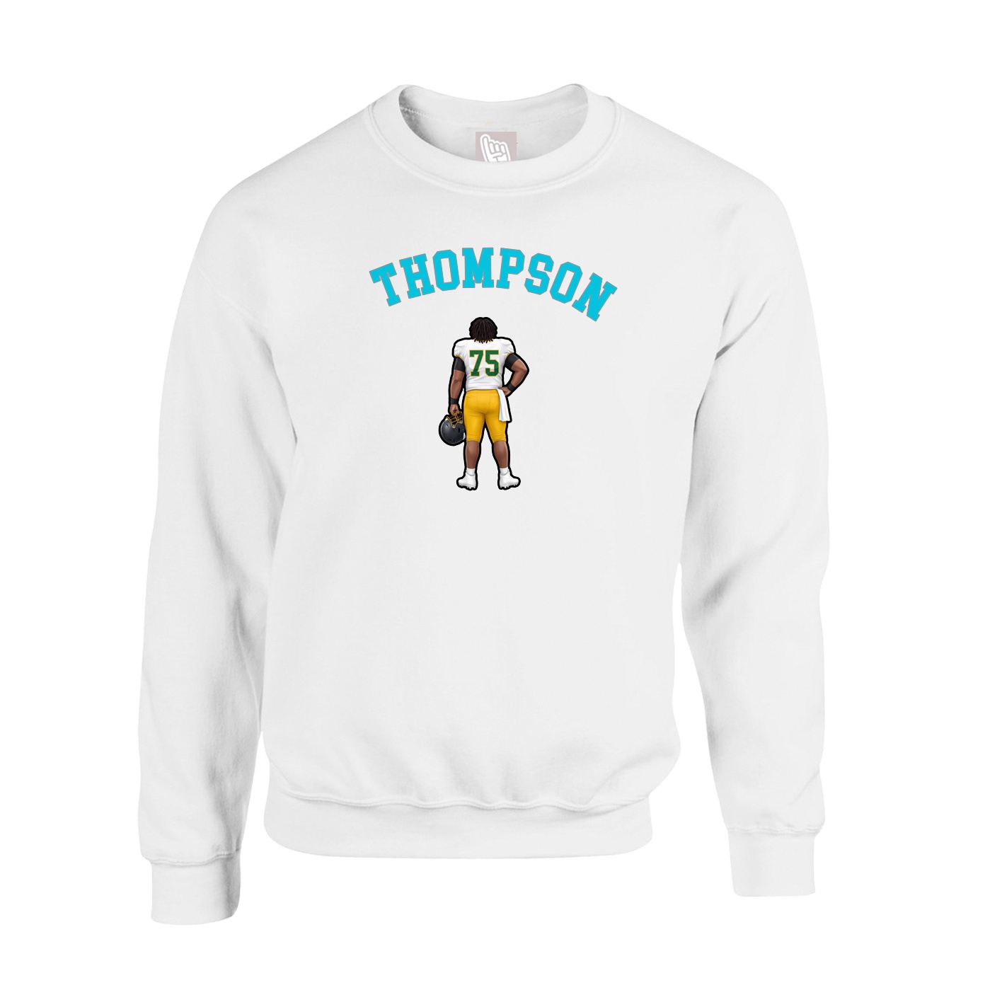 Fleece Crew — Shirsey Arch in White