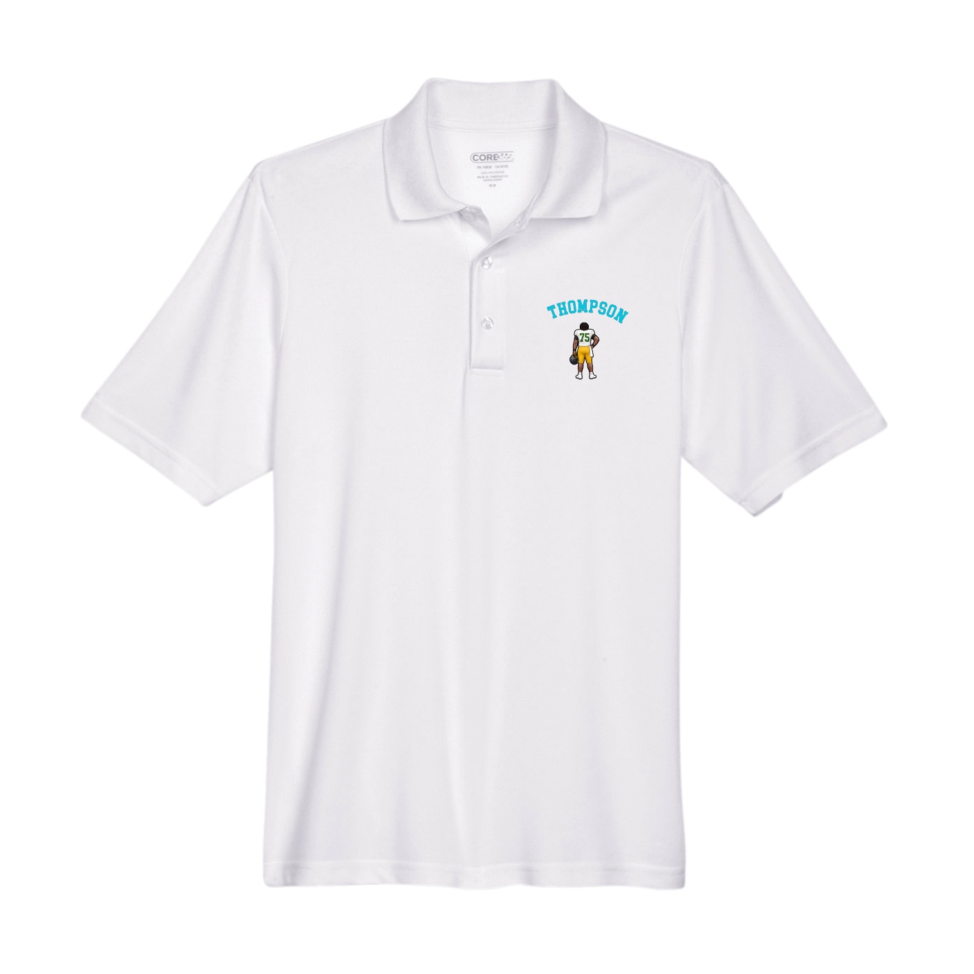Performance Polo — Shirsey Arch in White