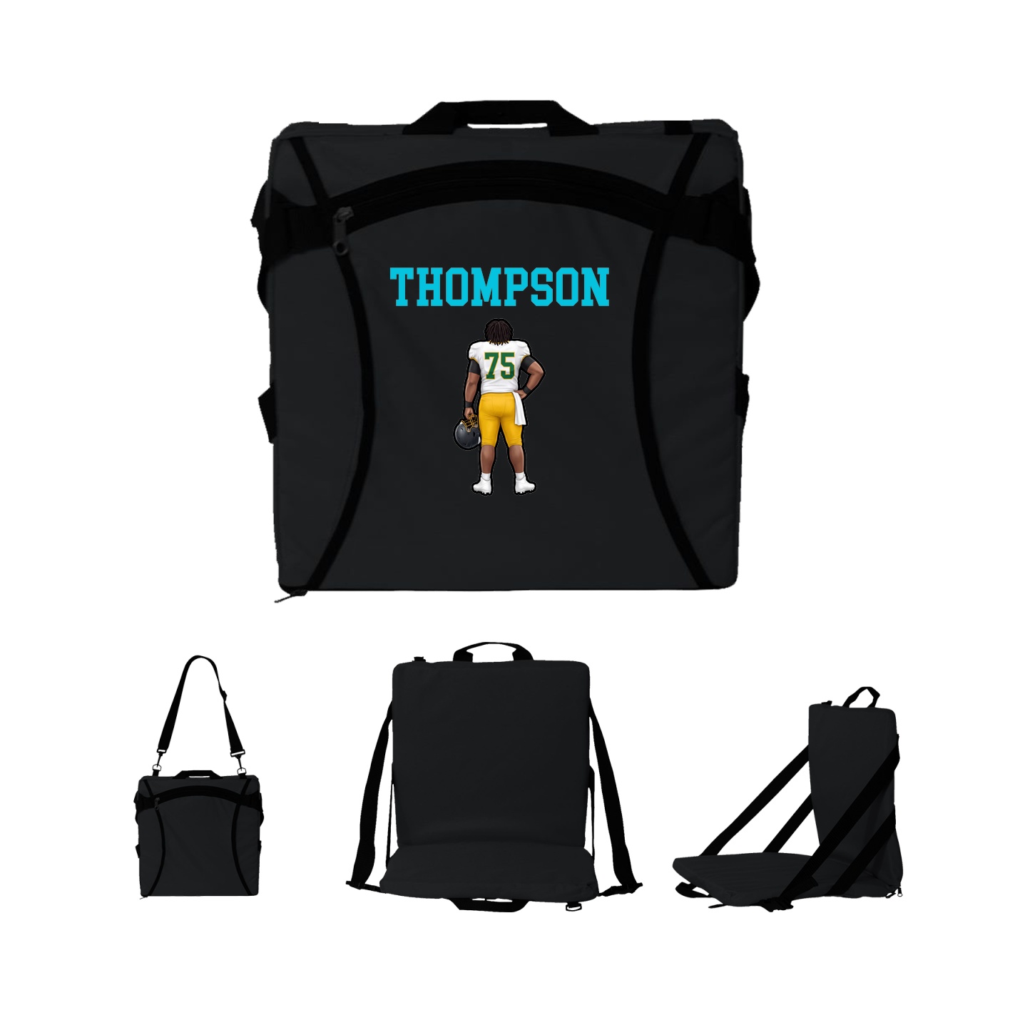 Folding Stadium Seat — Shirsey in Black