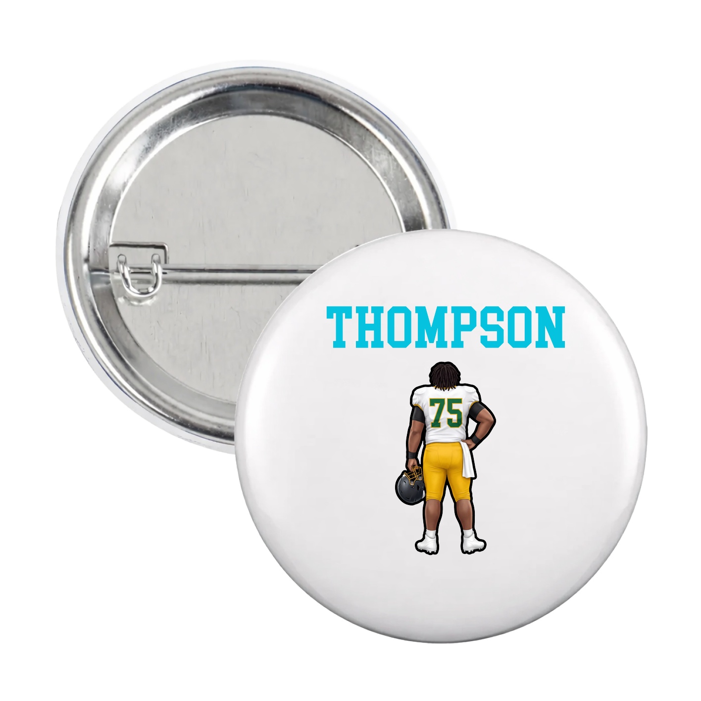 Game Day Button — Shirsey in White