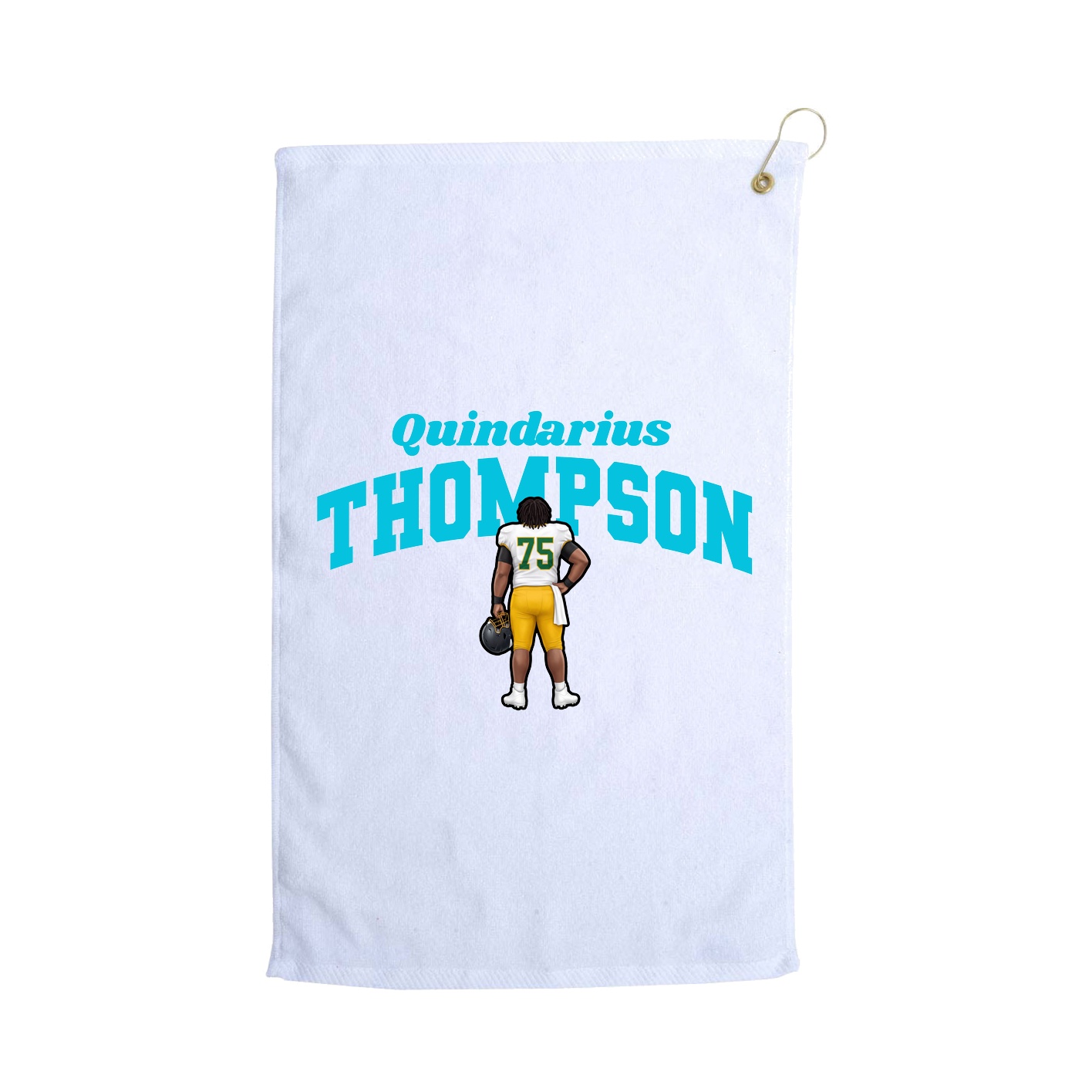 Golf Towel — Signature Arch in White