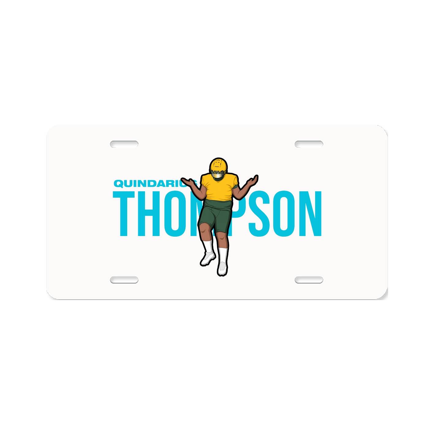 License Plate — Player Name in Classic