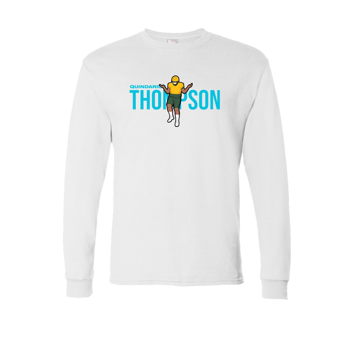Long Sleeve Tee — Player Name in White