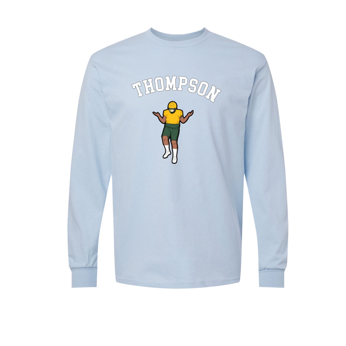 Long Sleeve Tee — Shirsey Arch in Light Blue