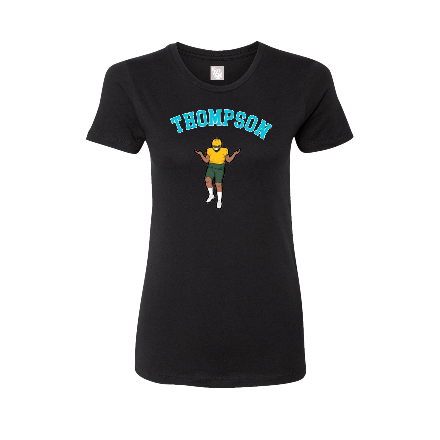 Fitted Women's Tee — Shirsey Arch in Black