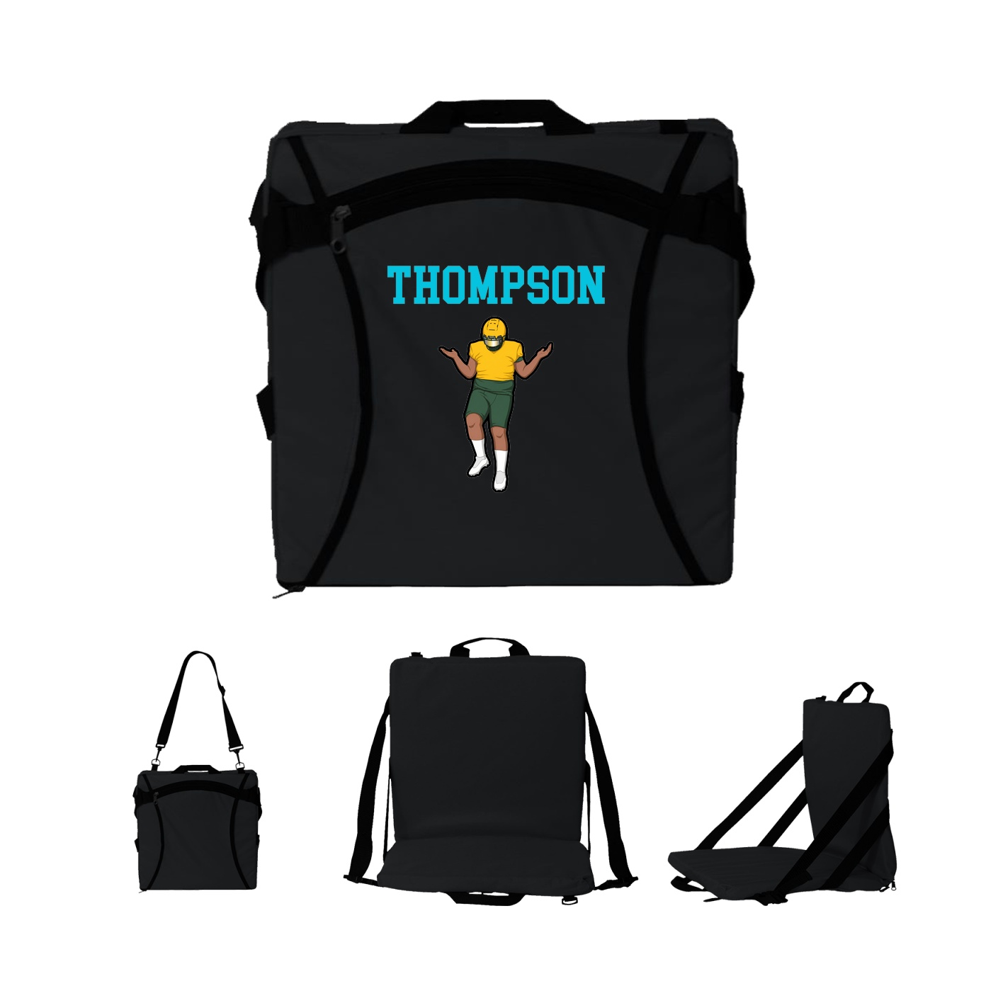 Folding Stadium Seat — Shirsey in Black