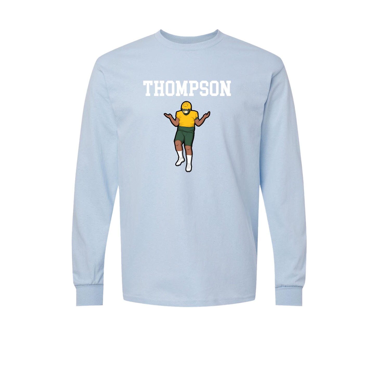 Long Sleeve Tee — Shirsey in Light Blue