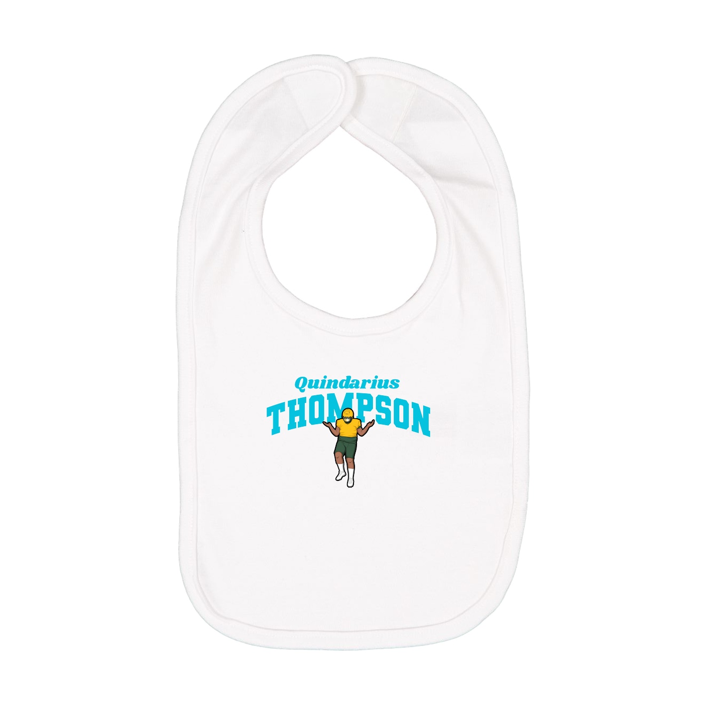Infant Bib — Signature Arch in White