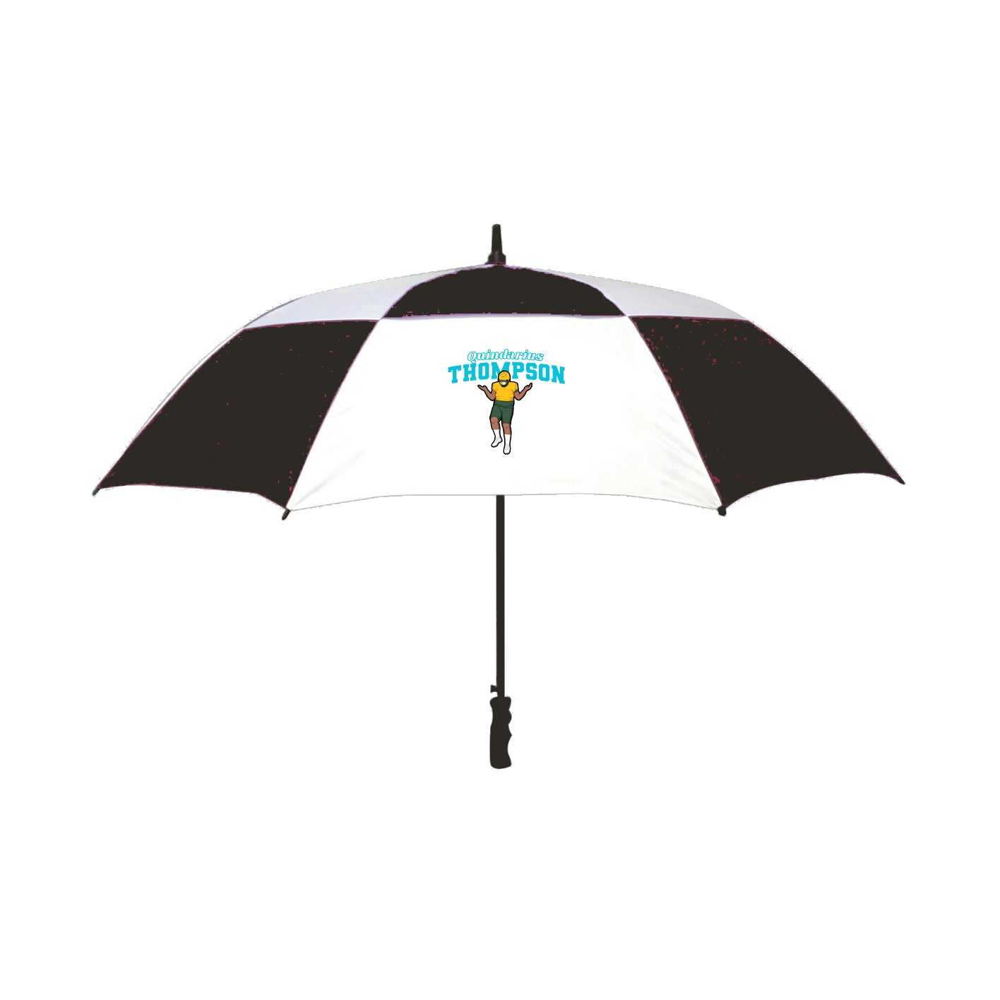 Golf Umbrella — Name Arch in Black