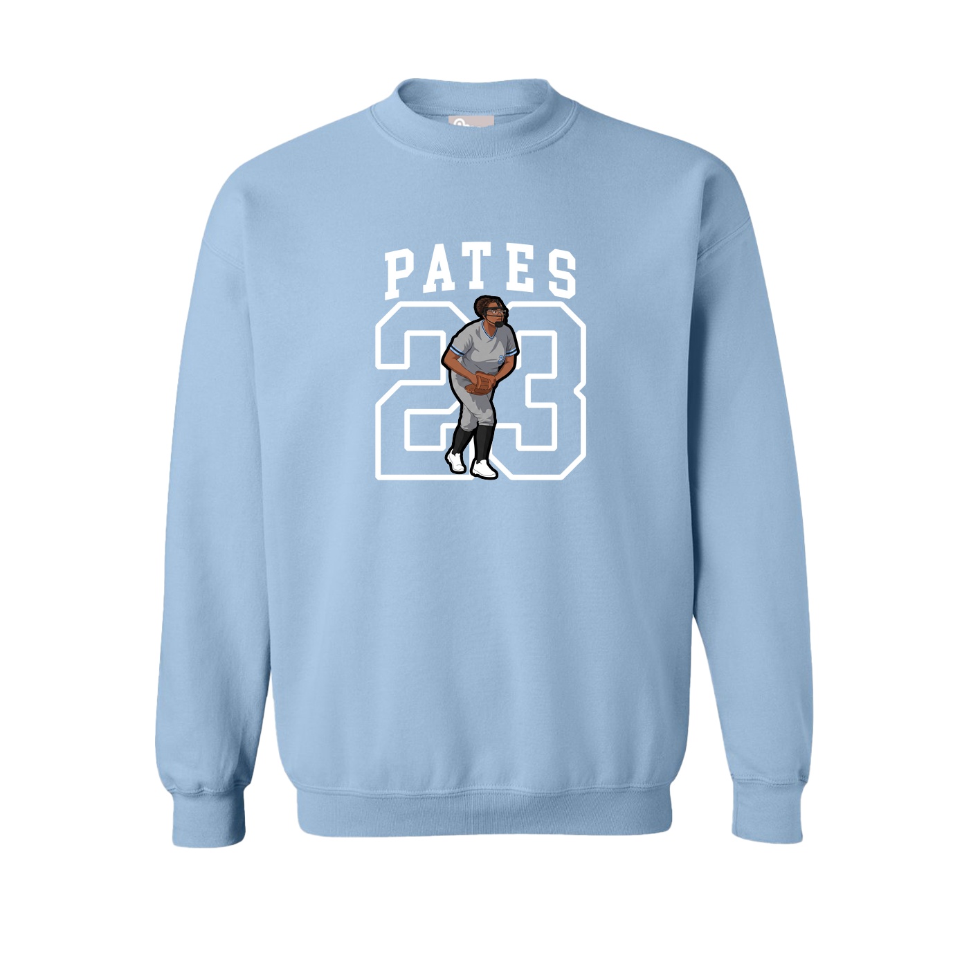 Fleece Crew — Shirsey in Light Blue