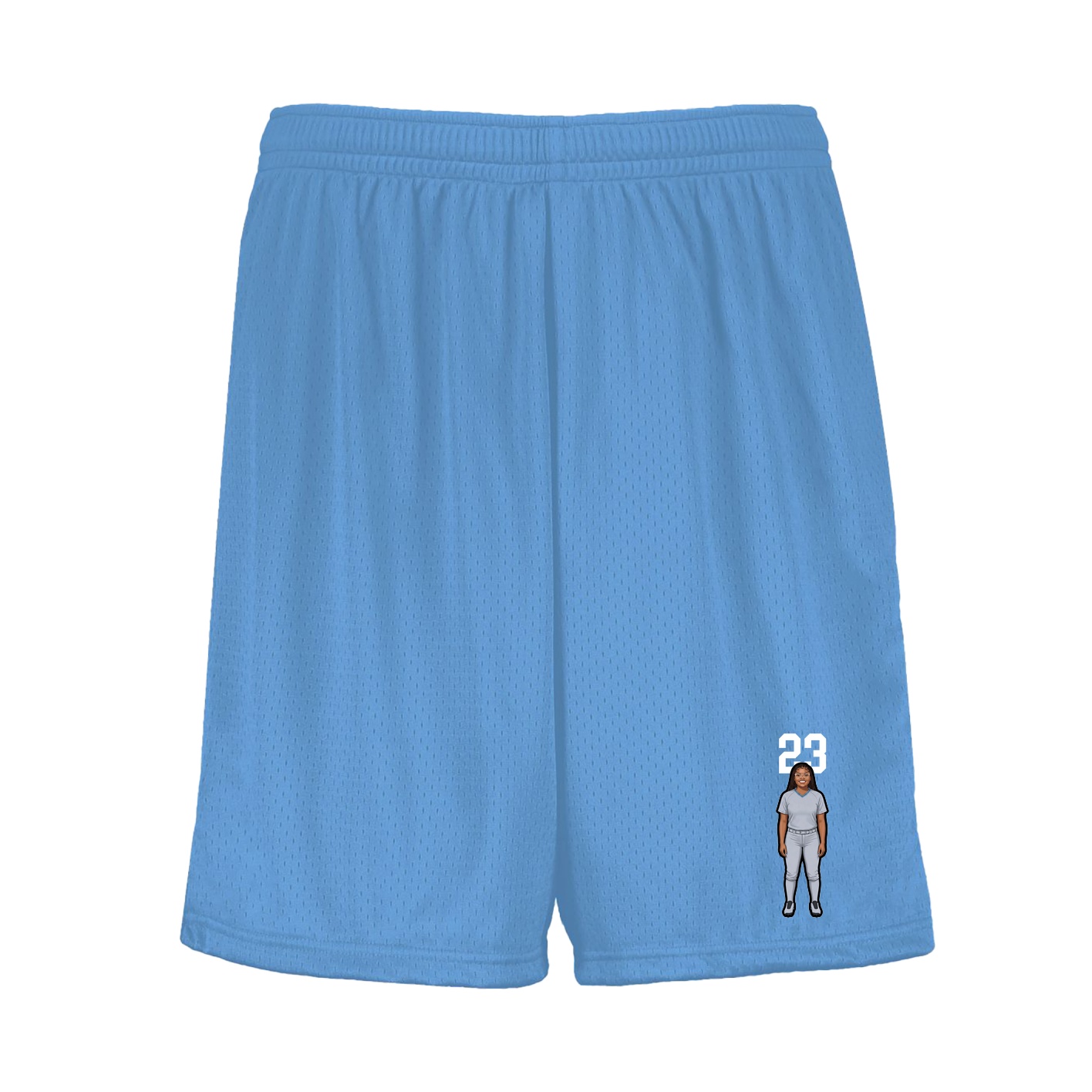 Shorts — Number Top in Light Blue