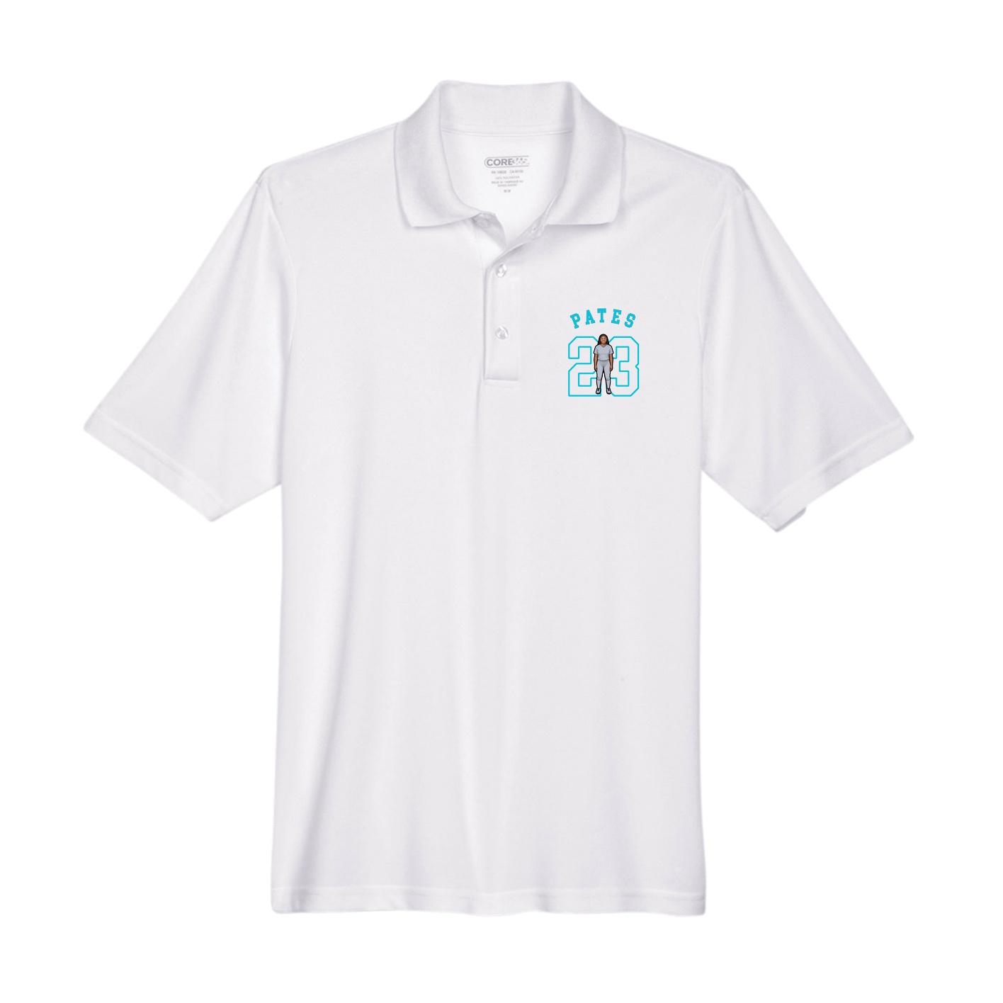 Performance Polo — Shirsey Arch in White