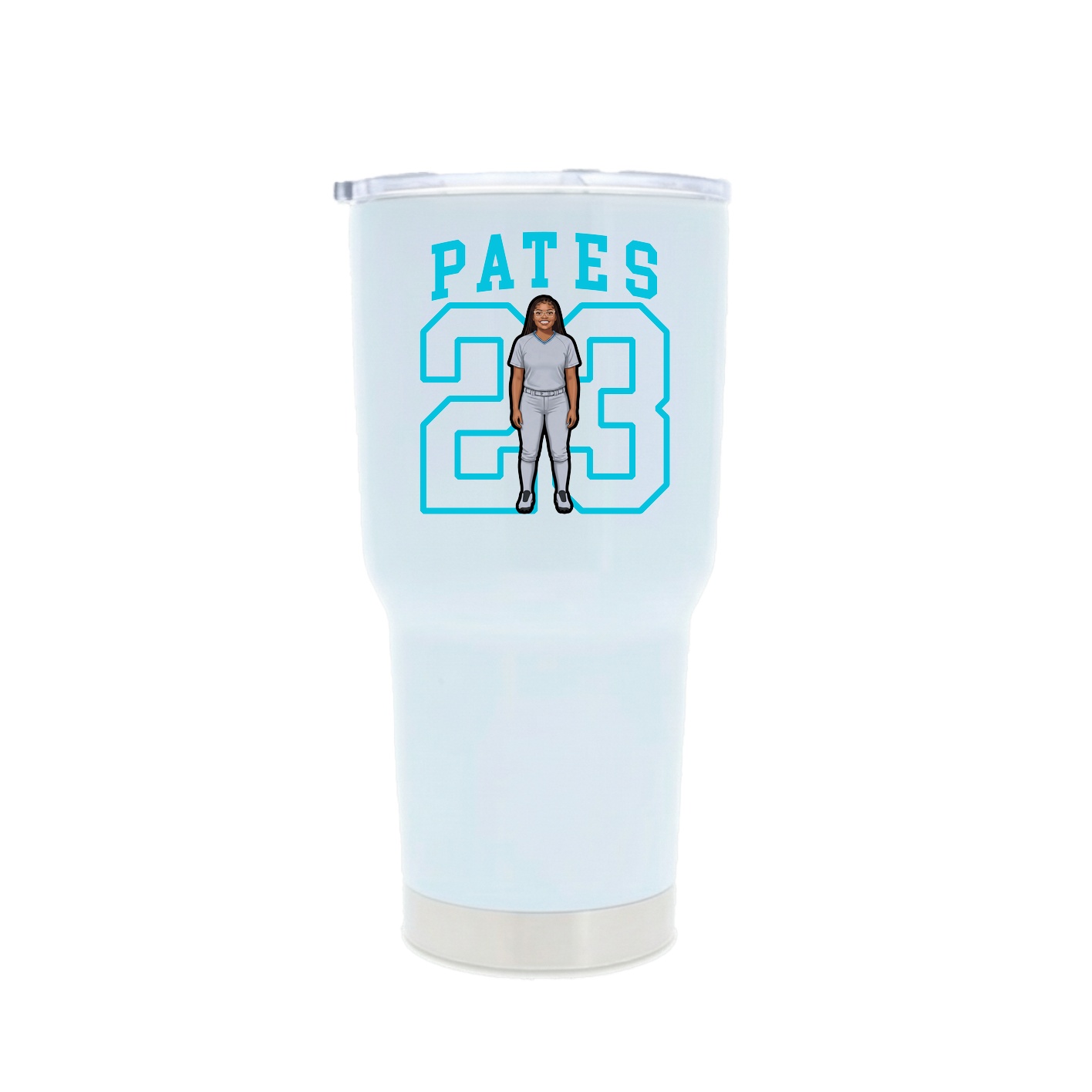 30oz Stainless Steel Tumbler — Shirsey in White