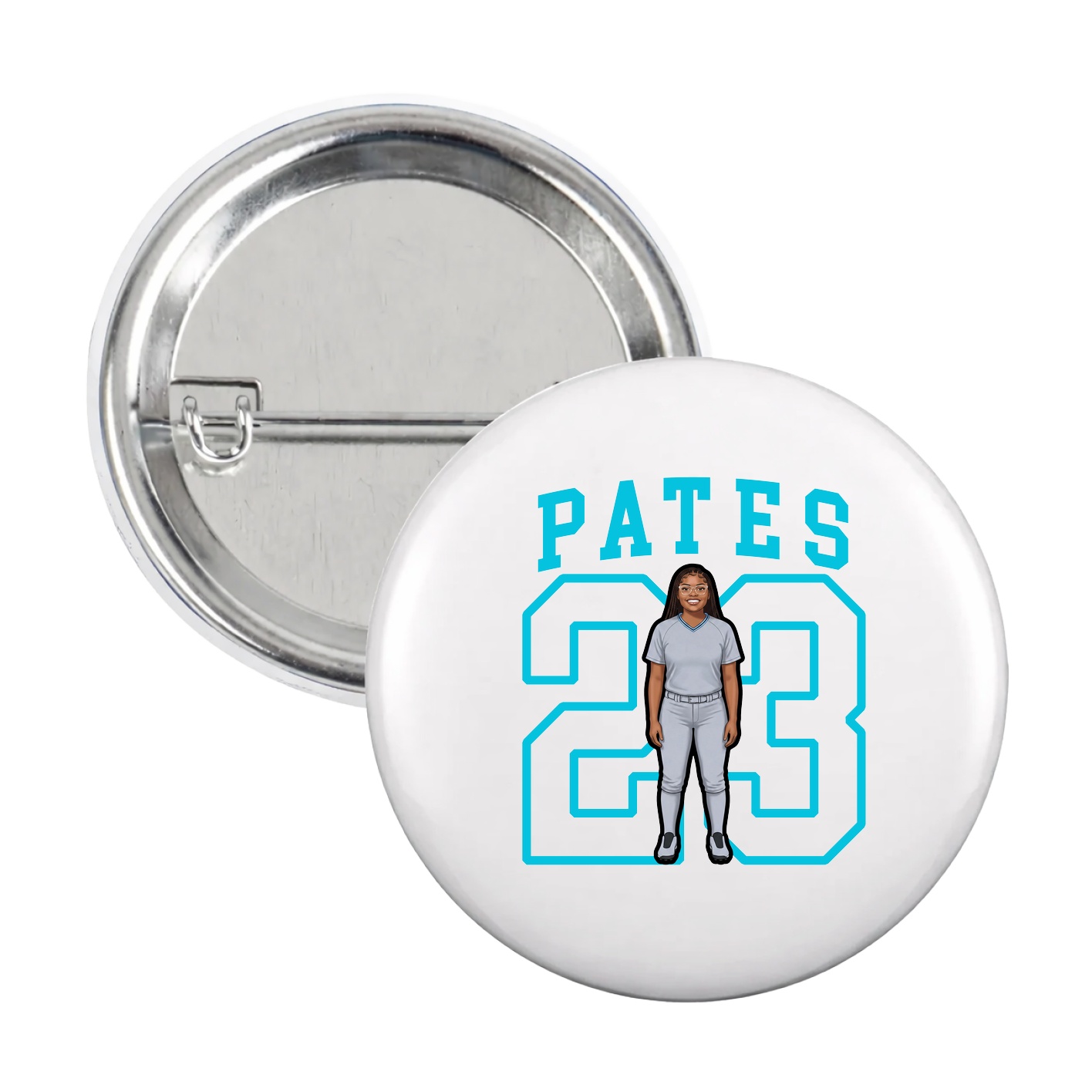 Game Day Button — Shirsey in White