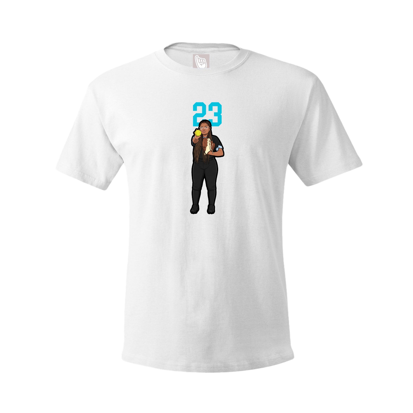 Tee — Number Top in White