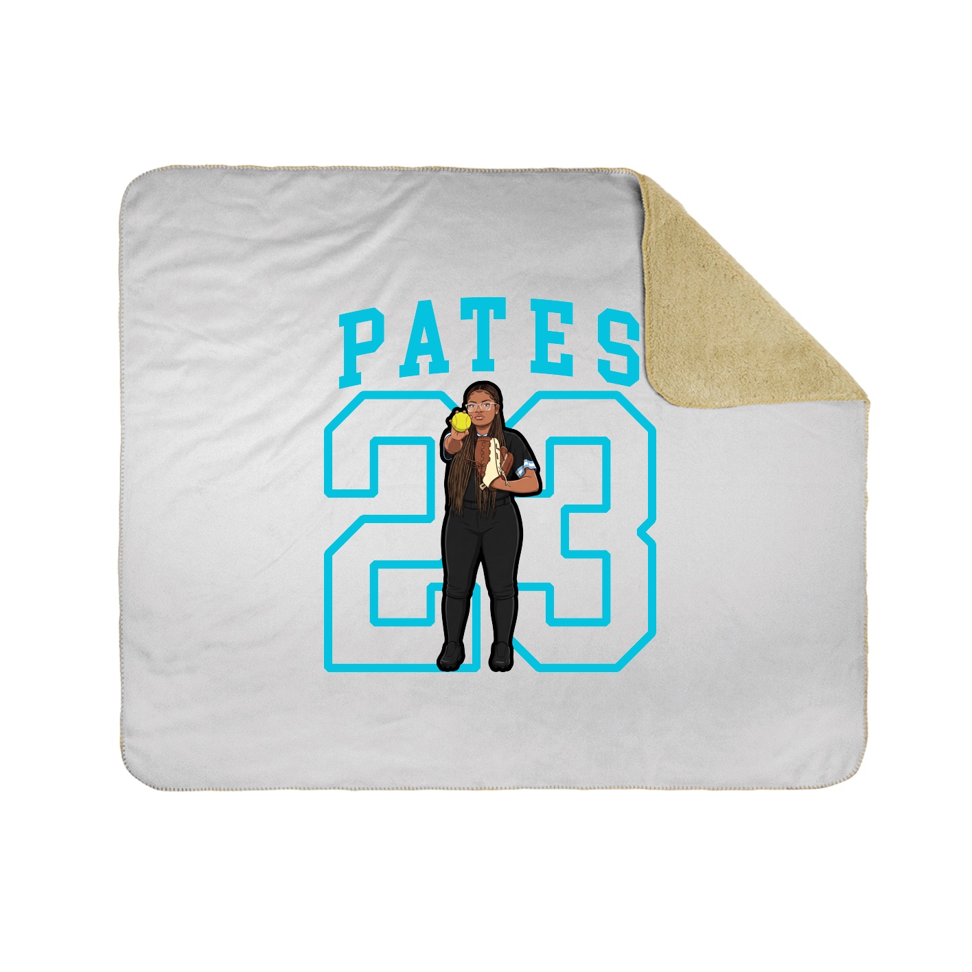 Throw Blanket — Shirsey in White