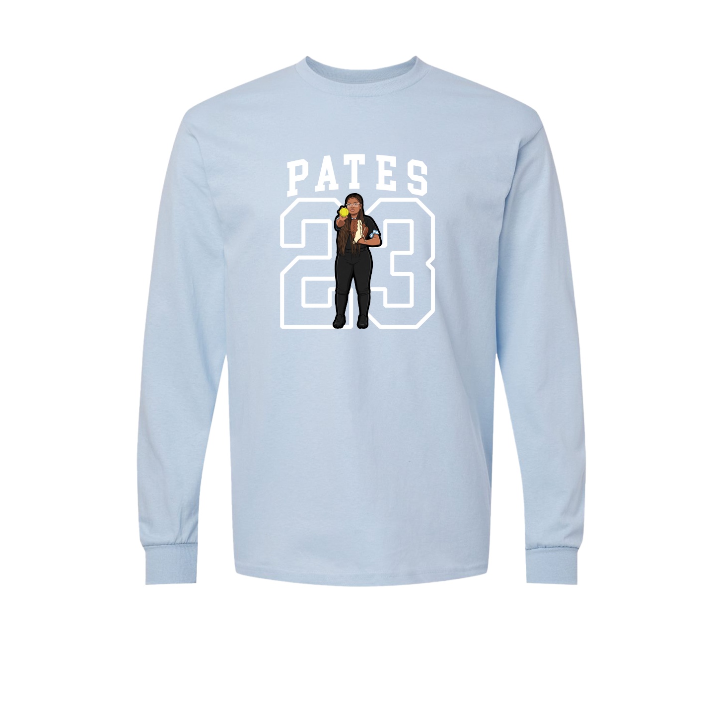 Long Sleeve Tee — Shirsey in Light Blue