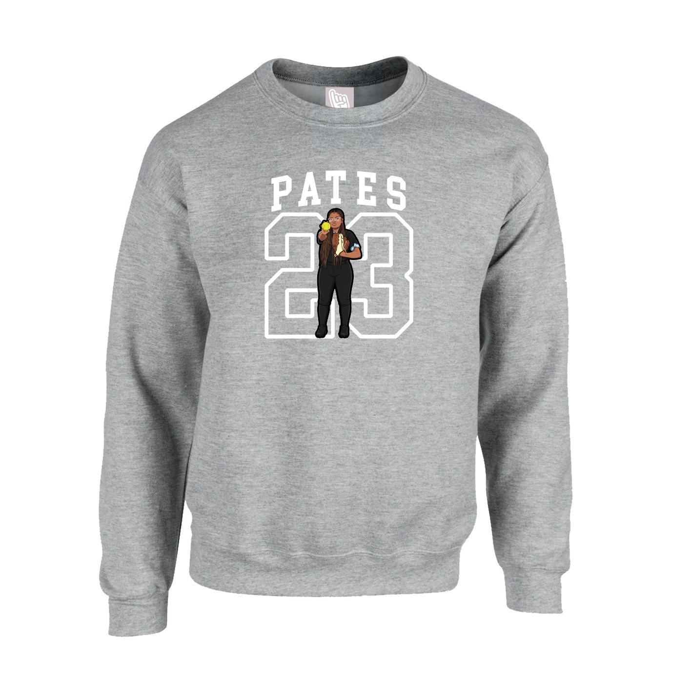 Fleece Crew — Shirsey in Grey