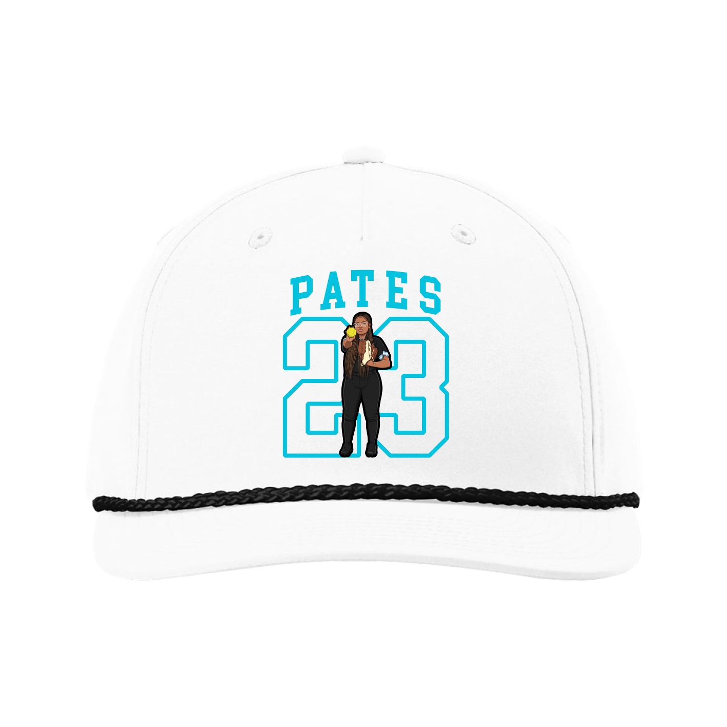 Five-Panel Classic Rope Cap — Shirsey in White