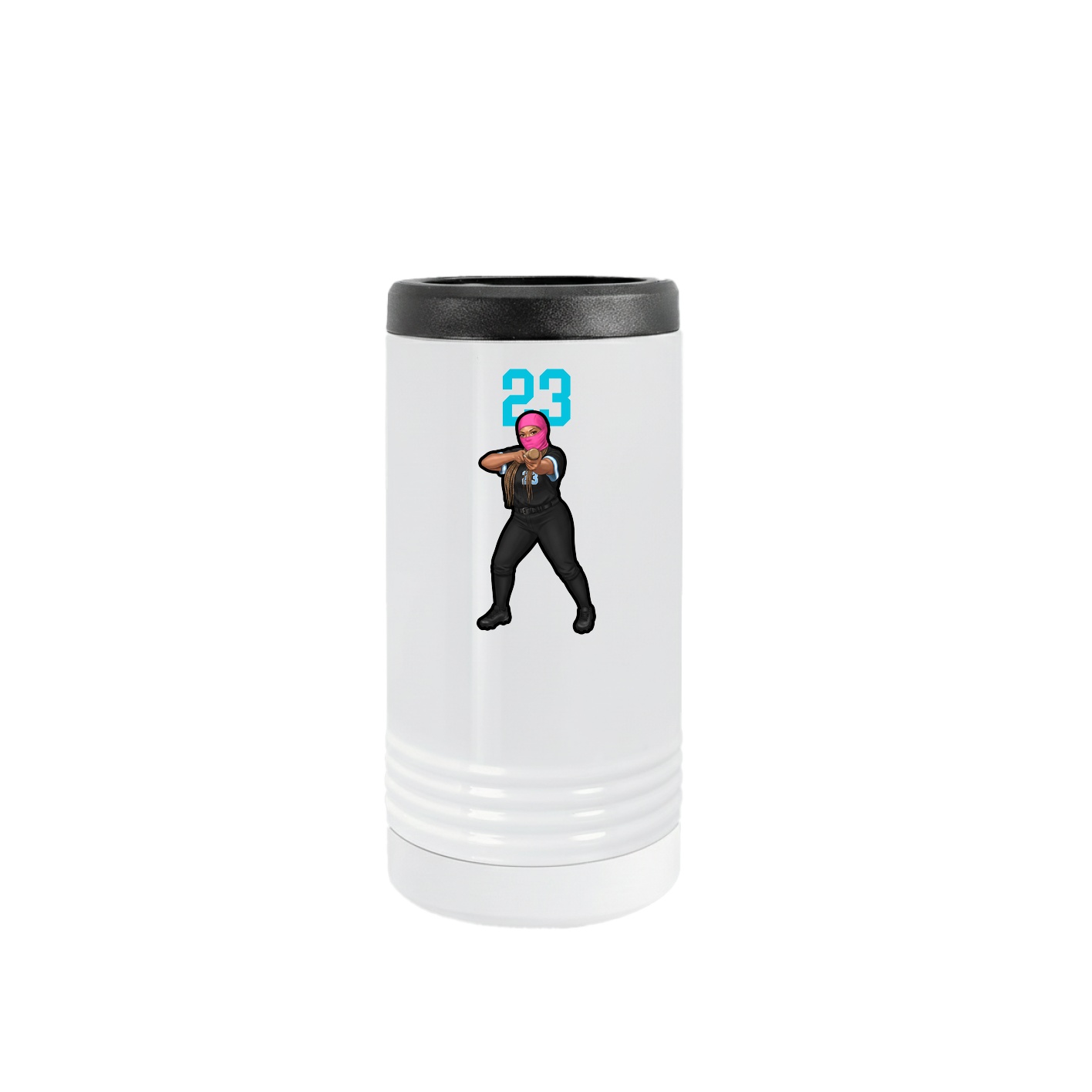 Slim Beverage Holder — Number Top in White