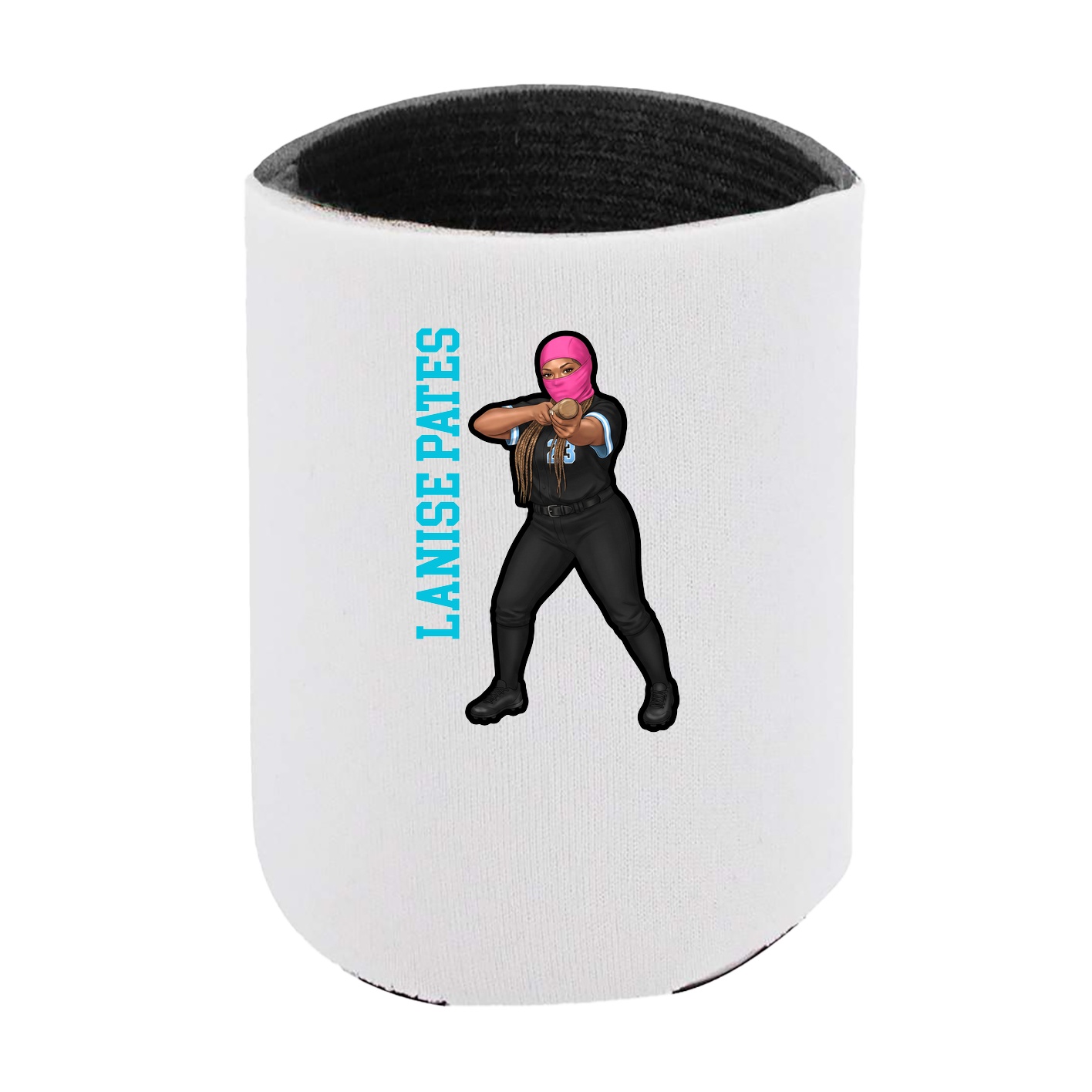 Can Holder — Name Vertical in White