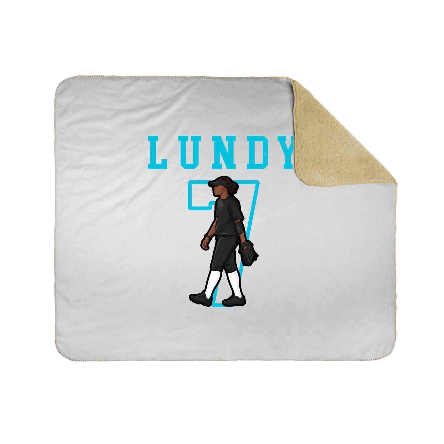 Throw Blanket — Shirsey in White
