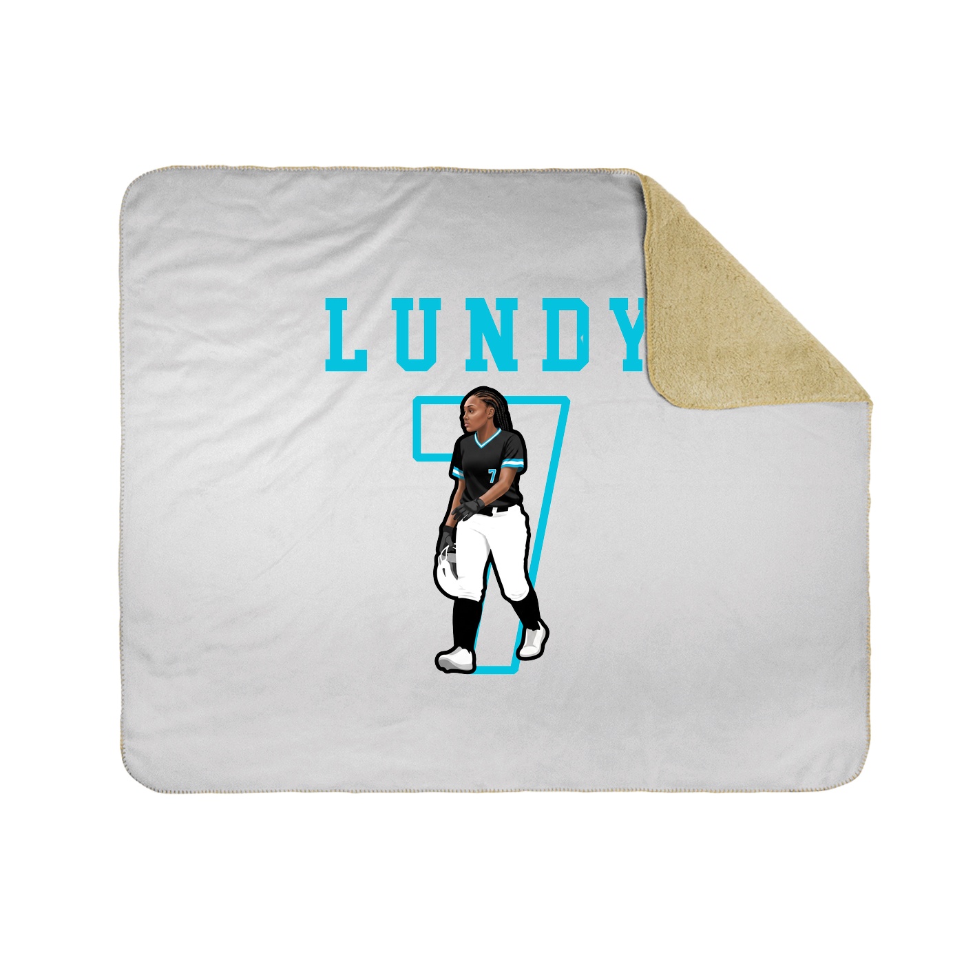 Throw Blanket — Shirsey in White