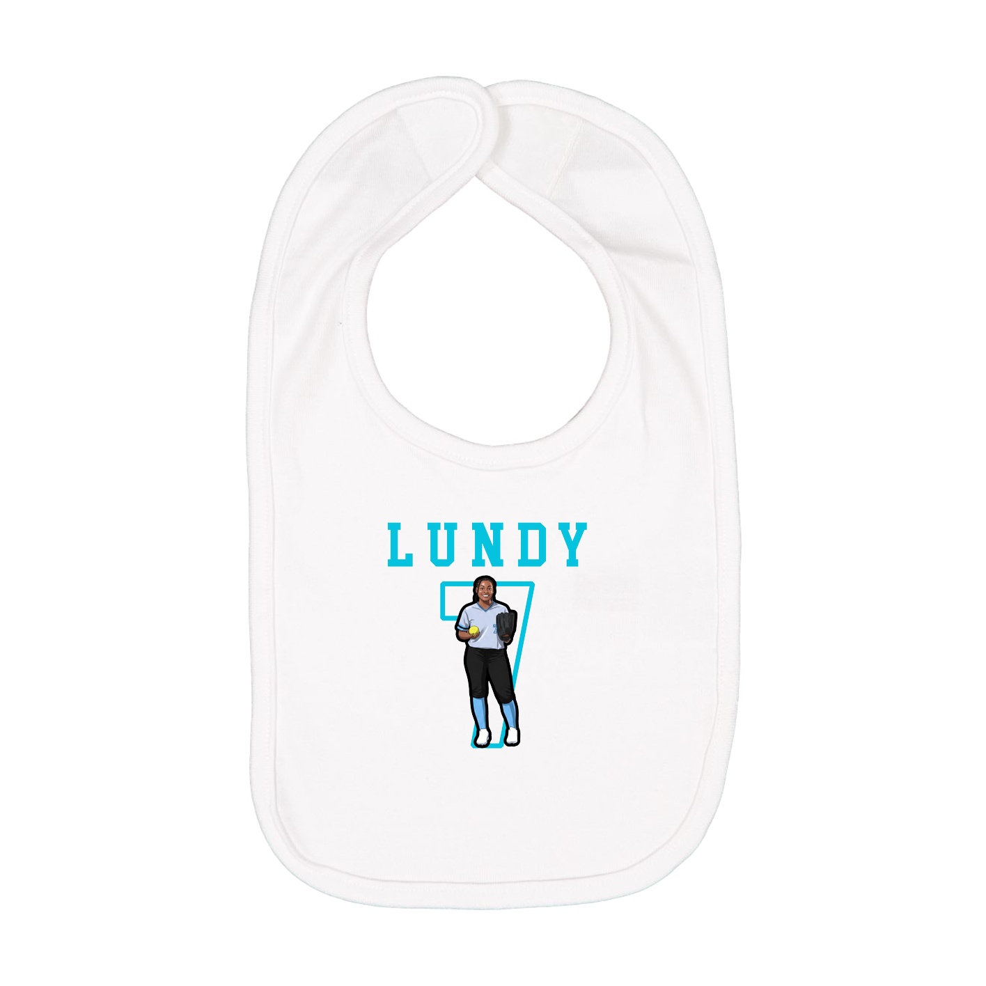 Infant Bib — Shirsey in White