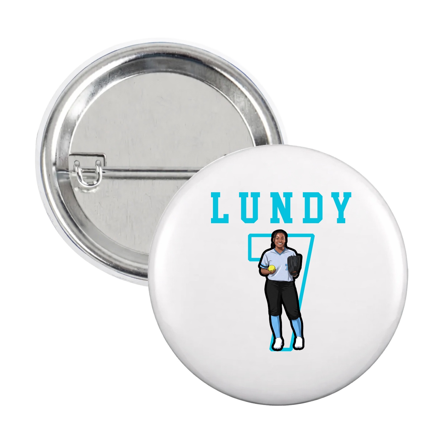 Game Day Button — Shirsey in White