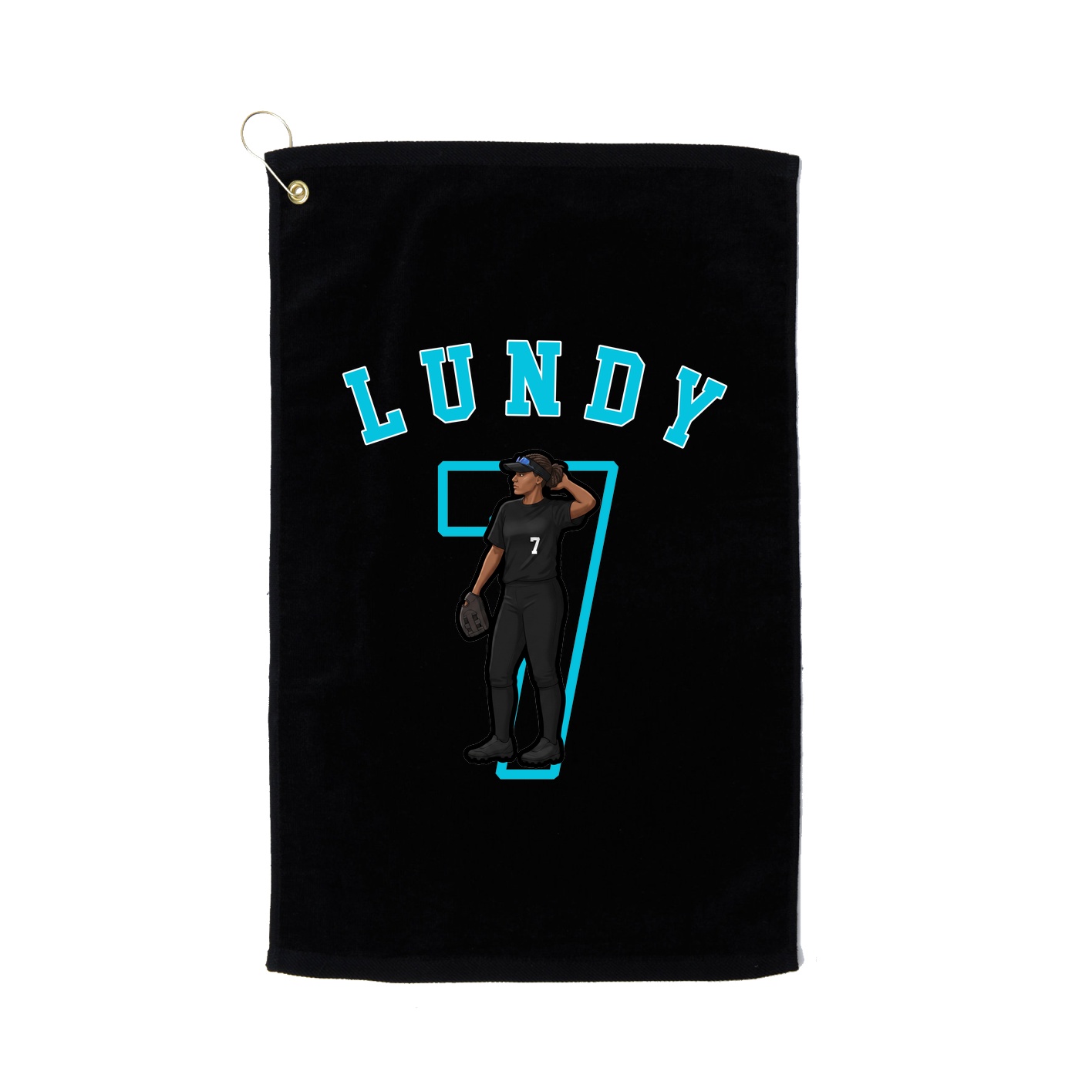 Golf Towel — Shirsey Arch in Black