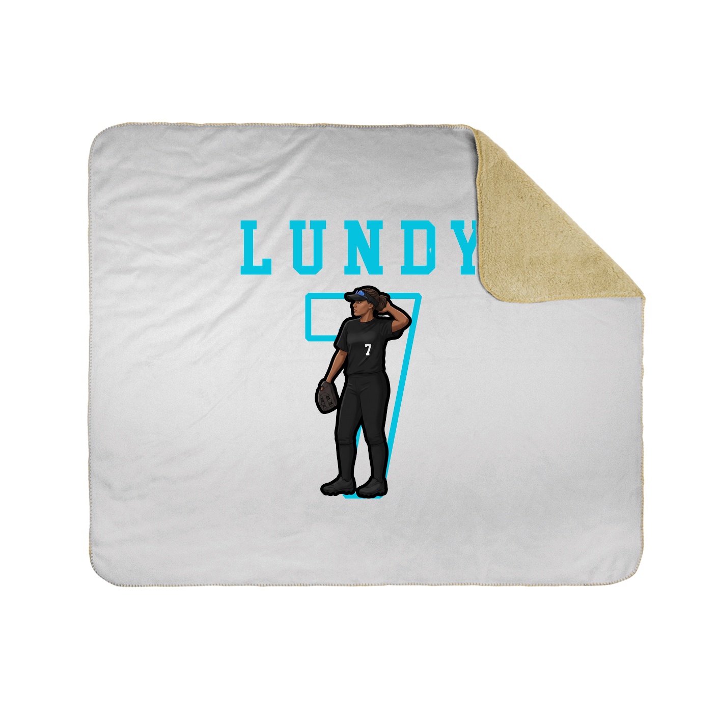 Throw Blanket — Shirsey in White