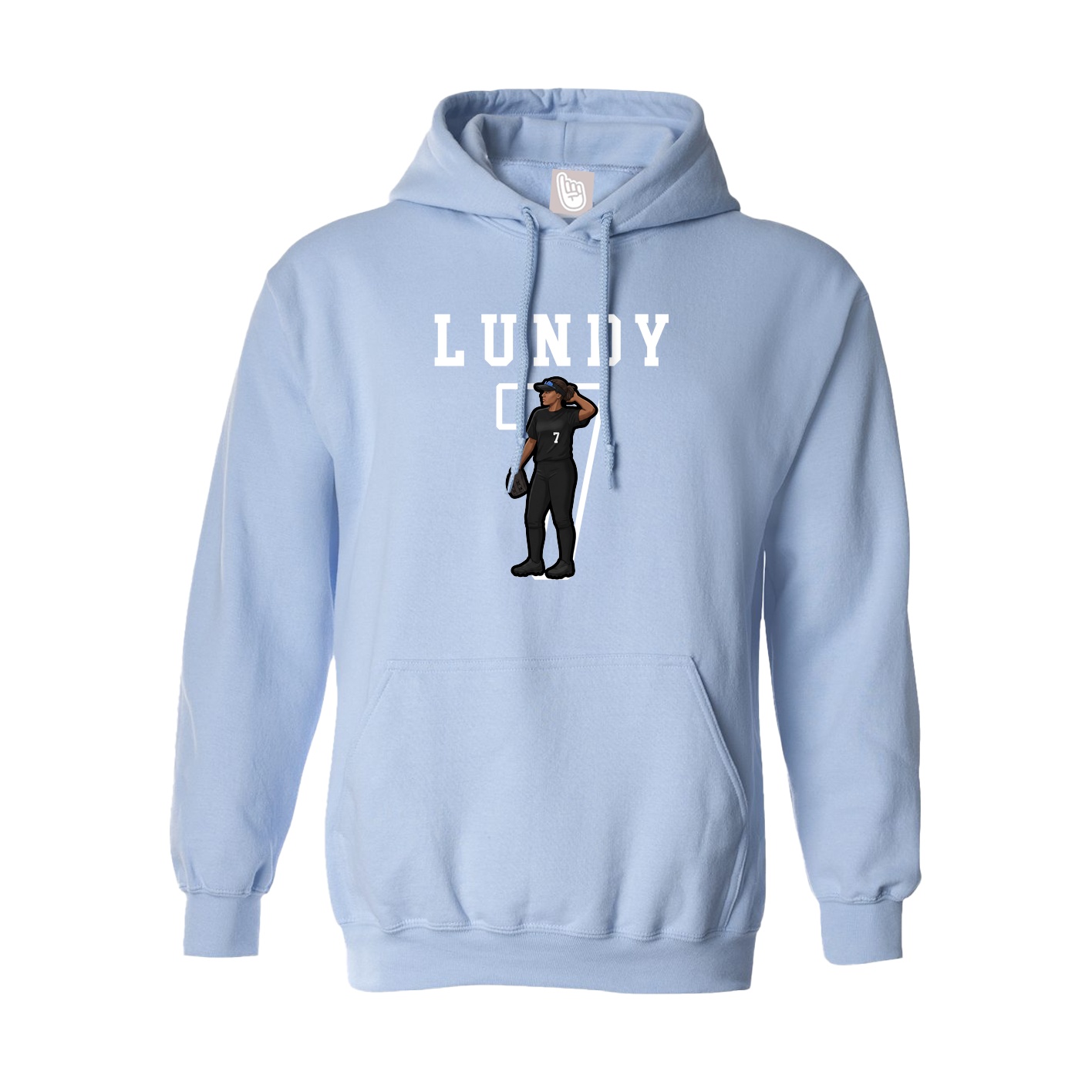 Hoodie — Shirsey in Light Blue