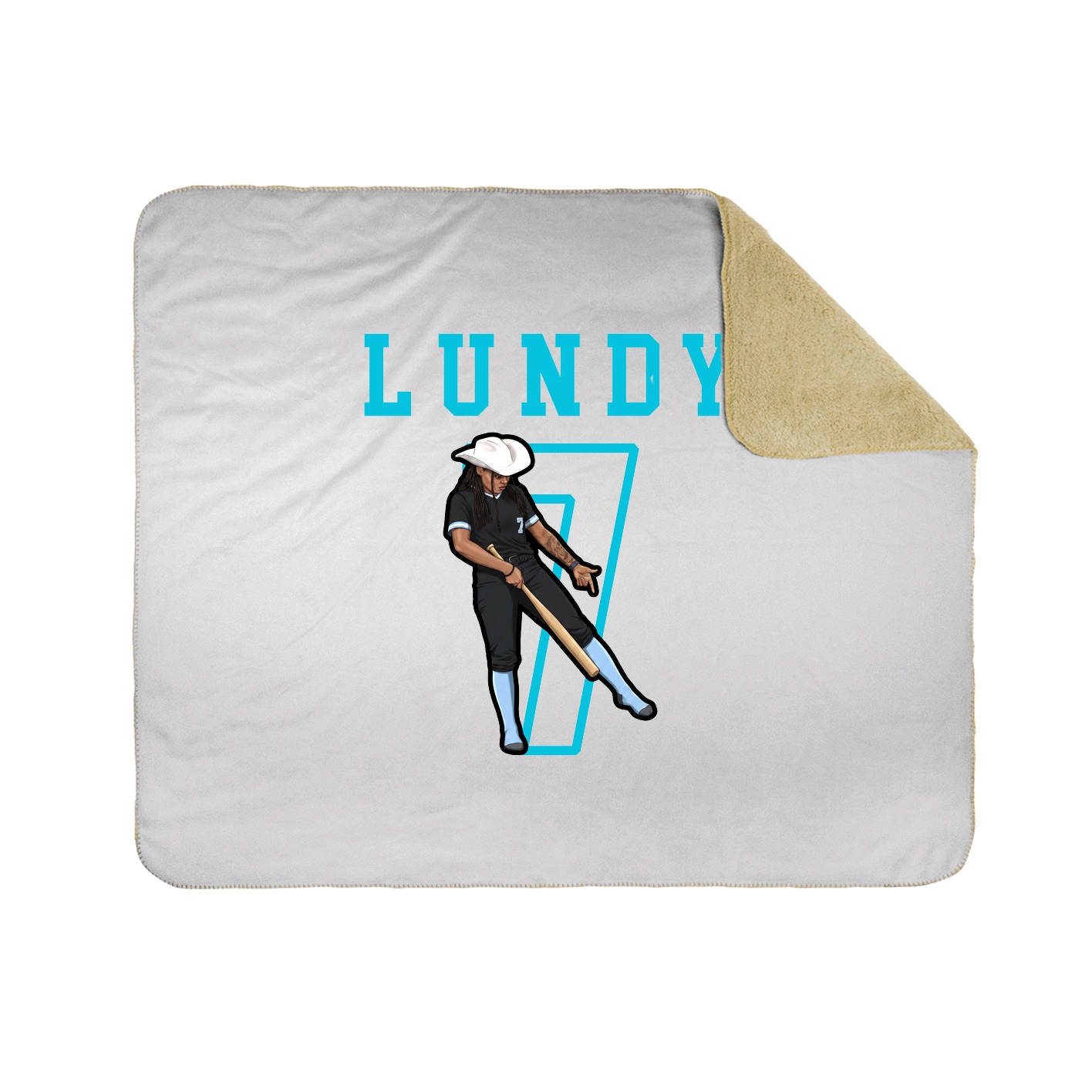 Throw Blanket — Shirsey in White