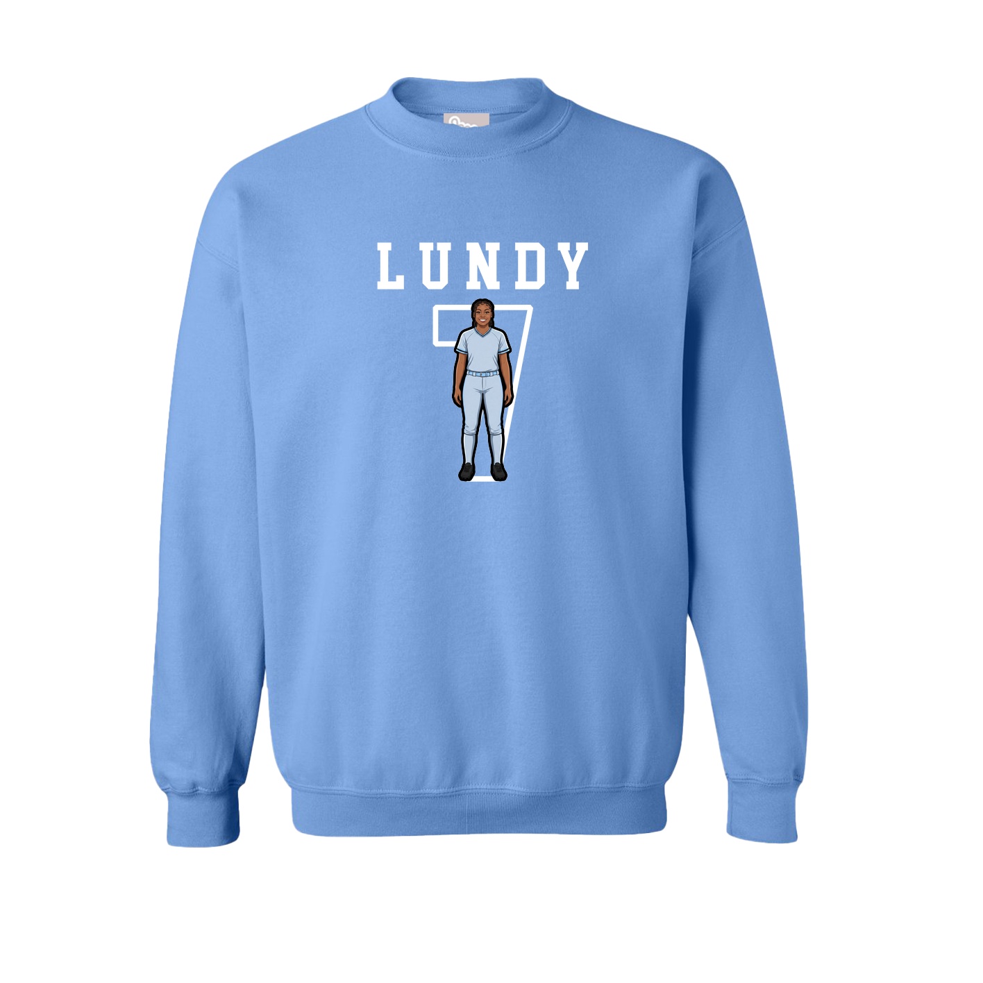 Fleece Crew — Shirsey in Powder Blue