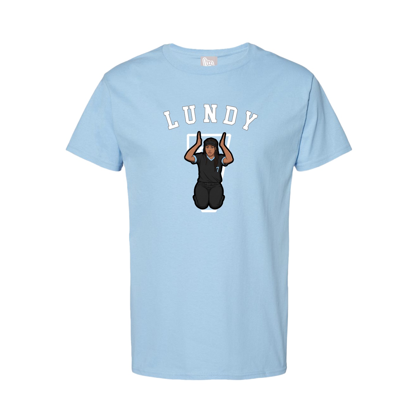 Youth Tee — Shirsey Arch in Light Blue