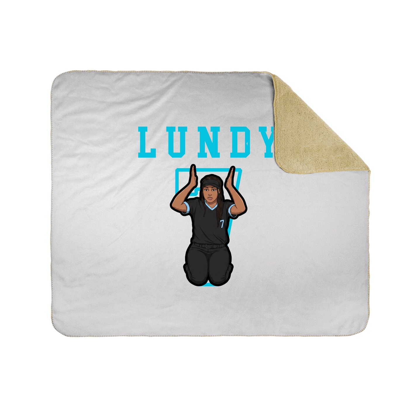 Throw Blanket — Shirsey in White