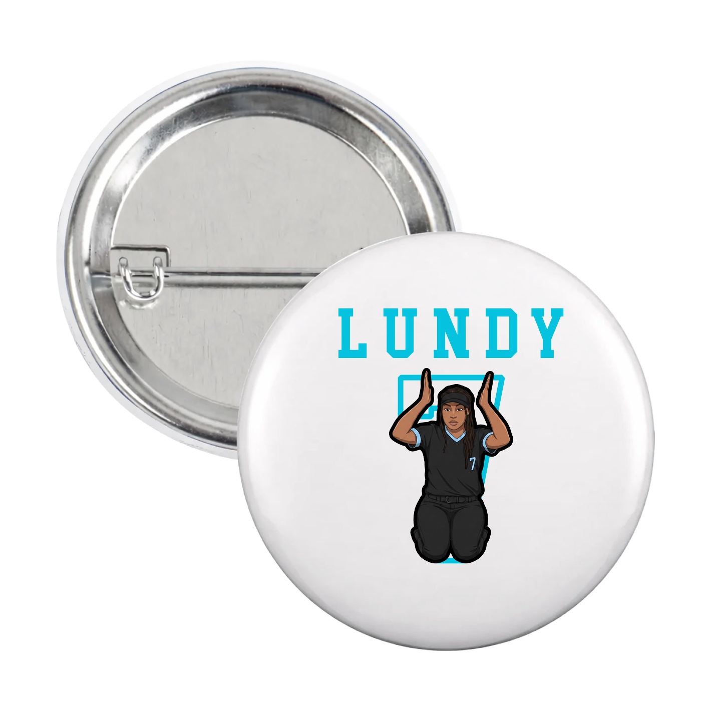Game Day Button — Shirsey in White
