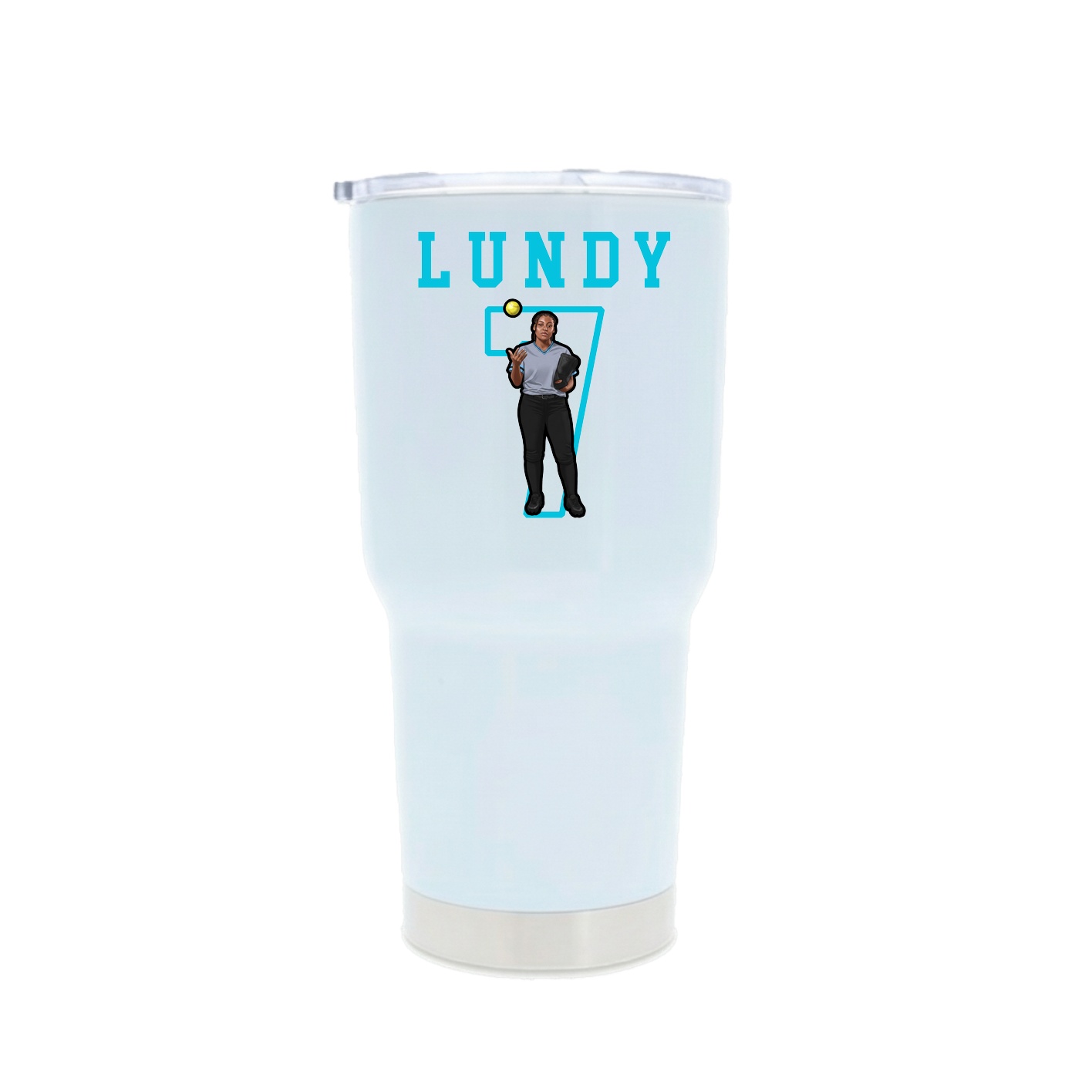 30oz Stainless Steel Tumbler — Shirsey in White