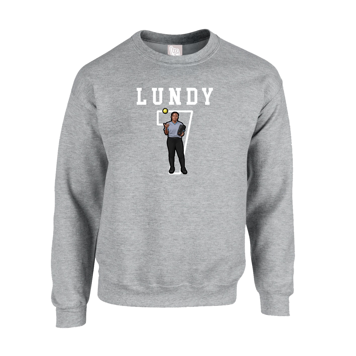 Fleece Crew — Shirsey in Grey