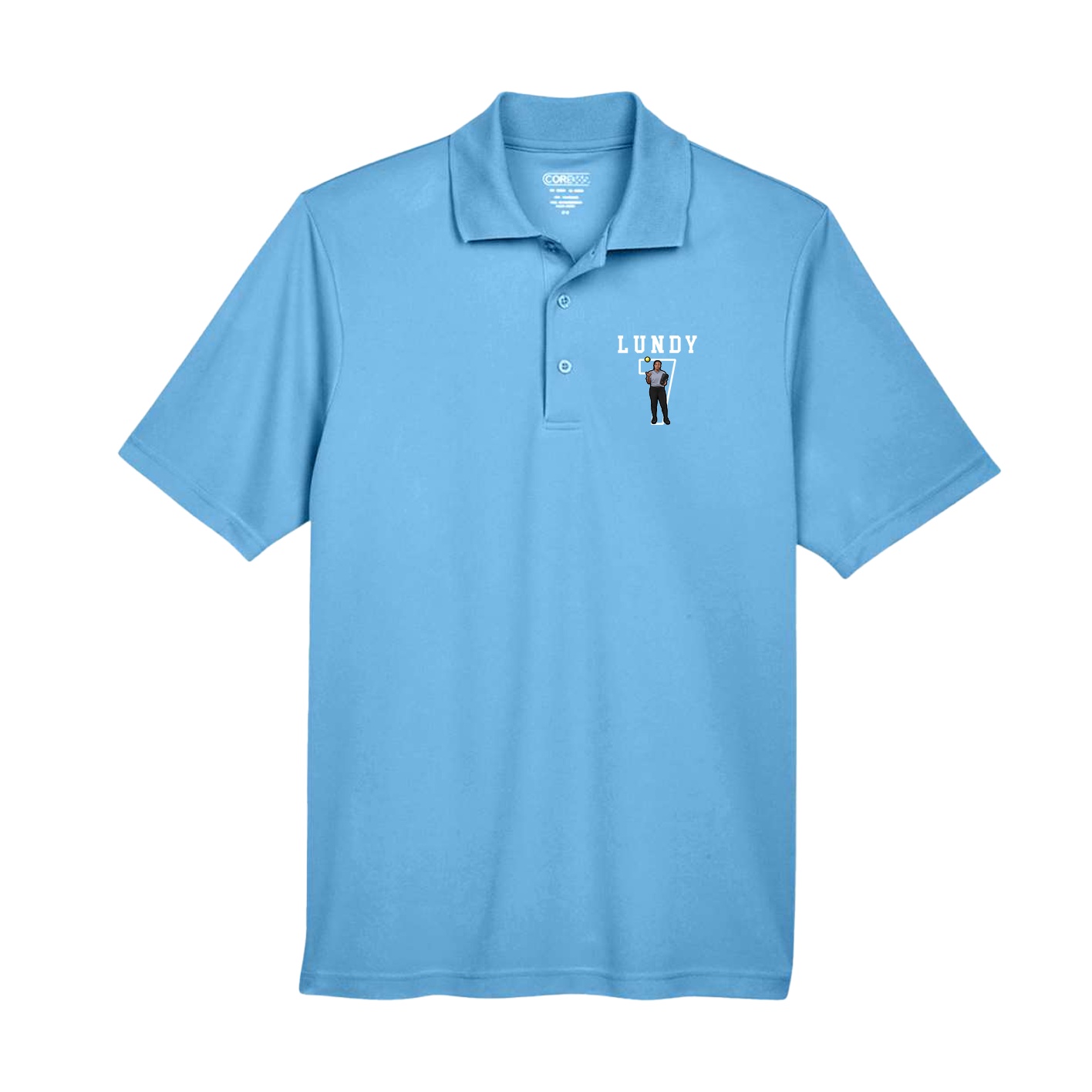 Performance Polo — Shirsey in Powder Blue
