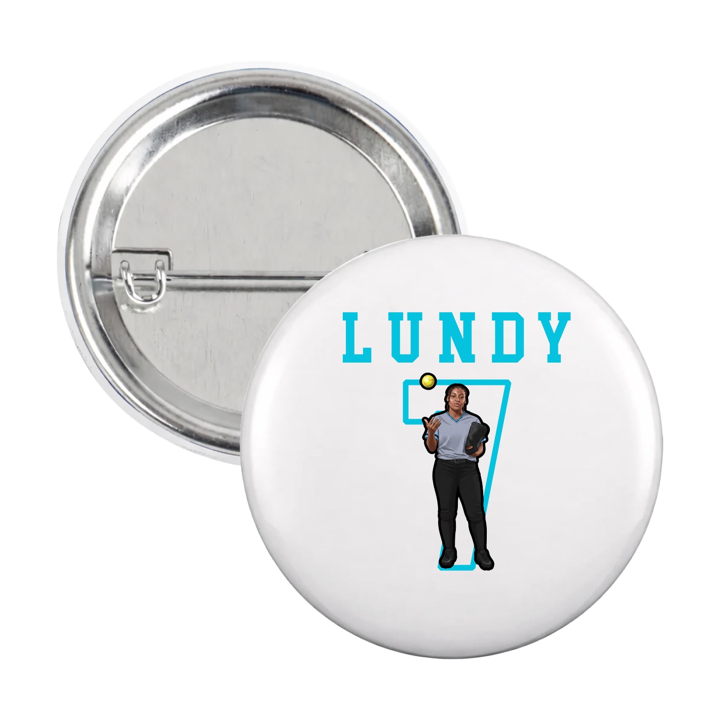 Game Day Button — Shirsey in White