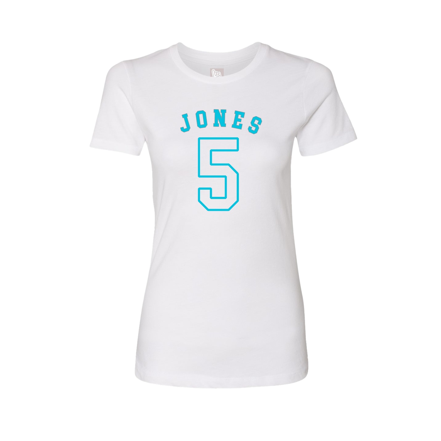 Fitted Women's Tee — Shirsey Arch in White