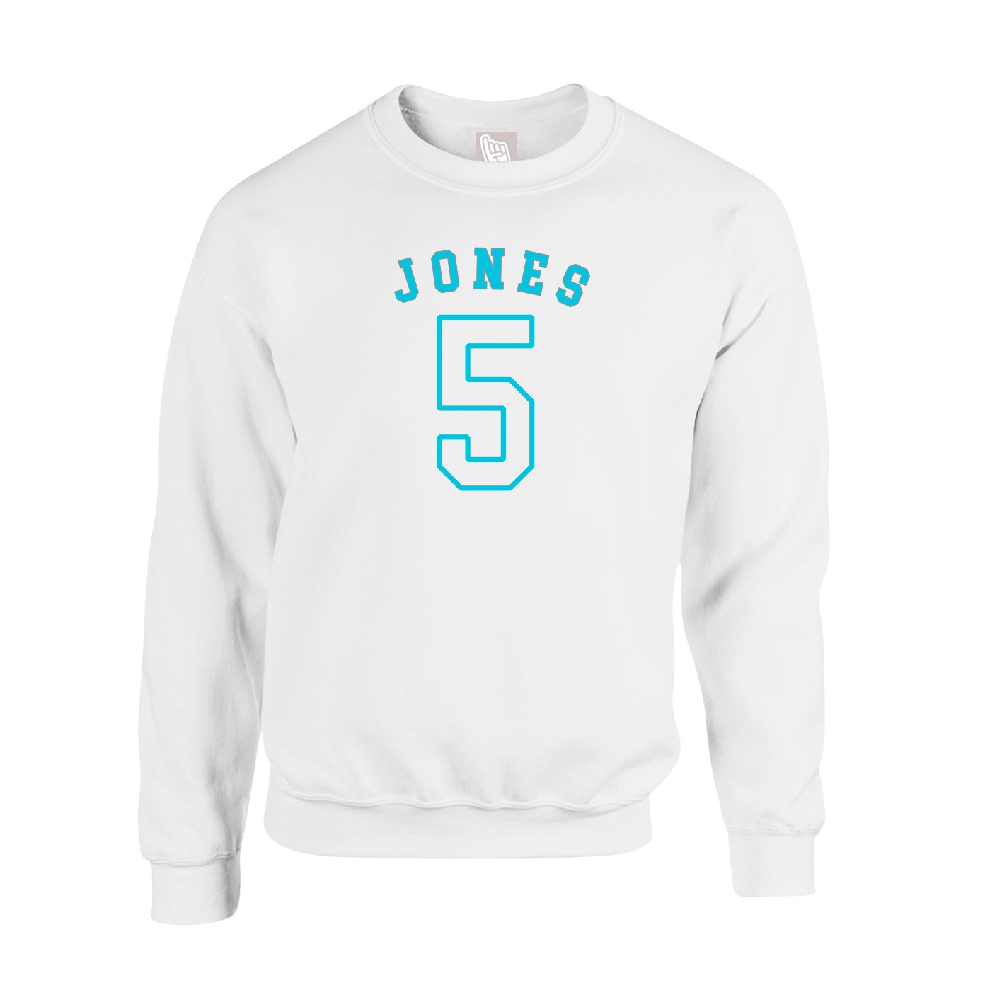Fleece Crew — Shirsey Arch in White