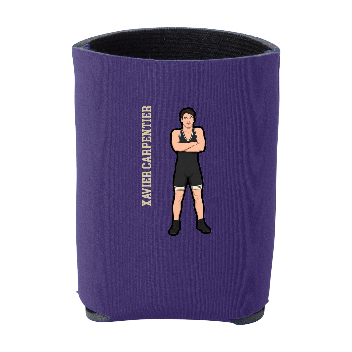 Can Holder — Name Vertical in Purple